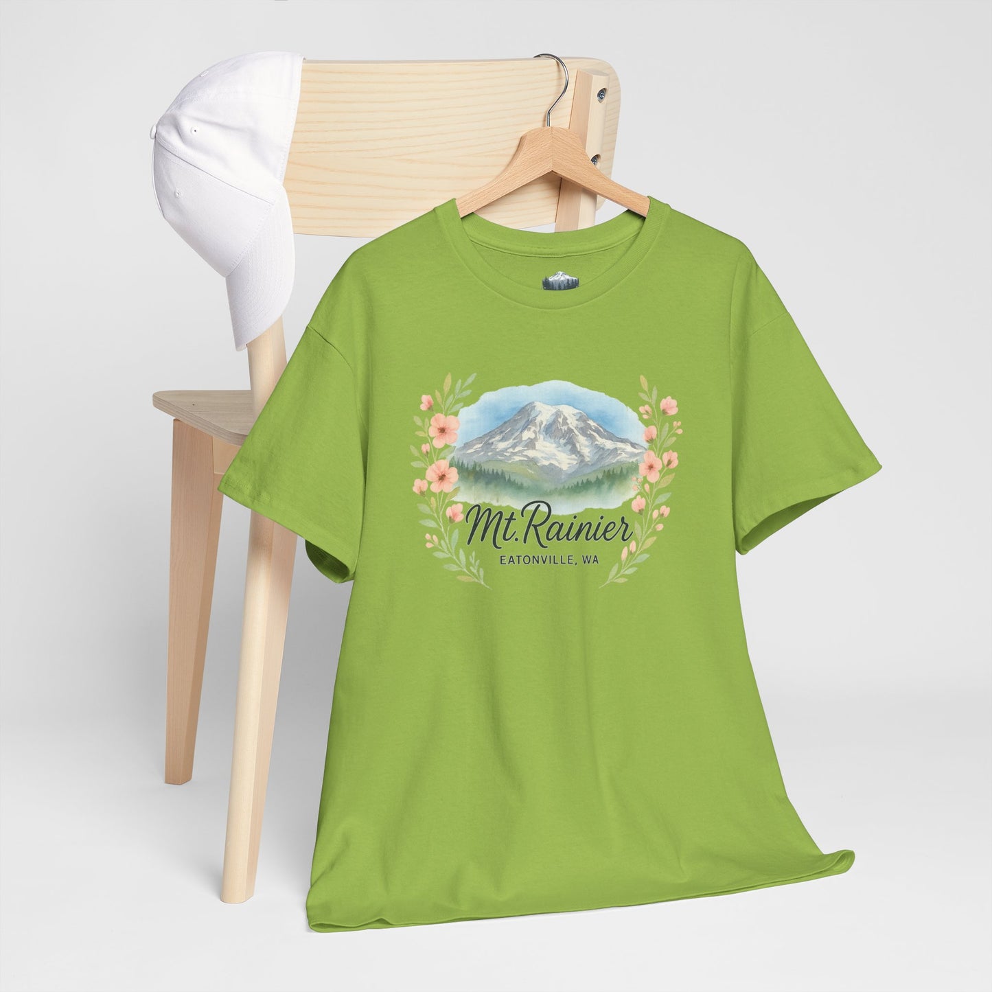 Mt. Rainier - Eatonville, WA Floral T-Shirt