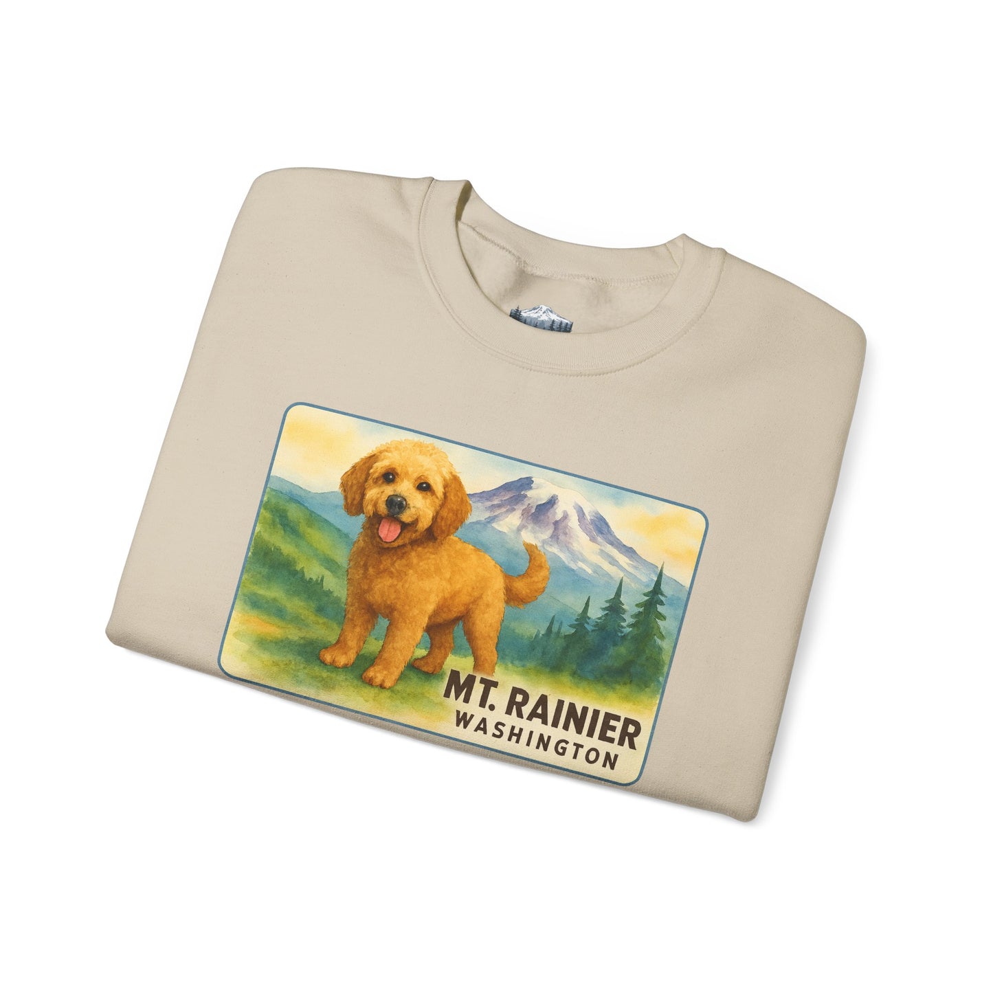 Mt. Rainier - Washington Golden Doodle Sweatshirt