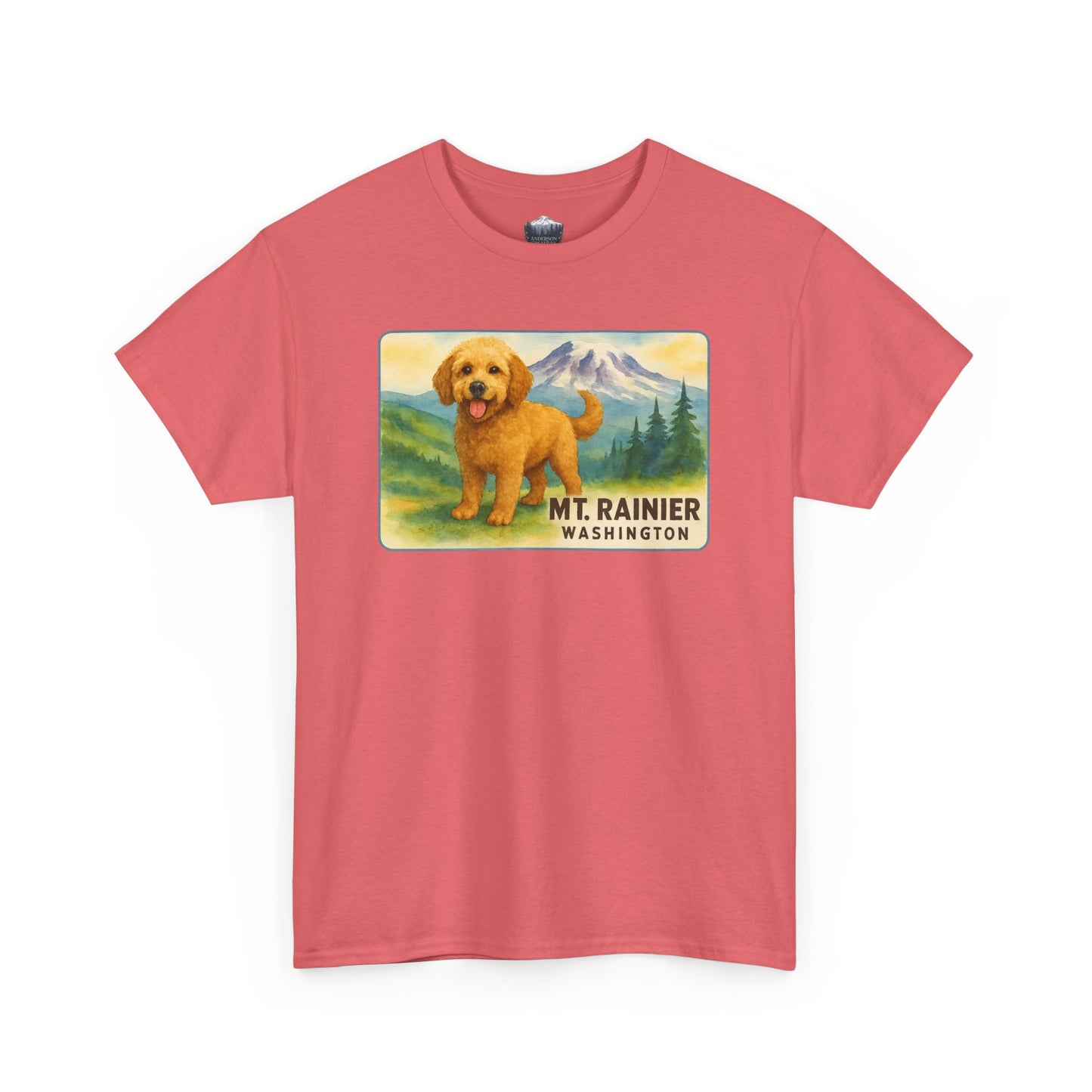Mt. Rainier - Washington Golden Doodle T-Shirt