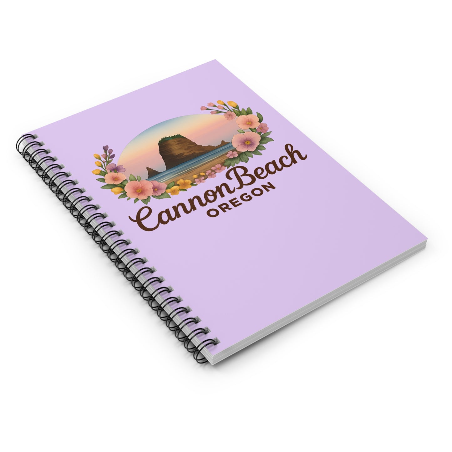 Cannon Beach Haystack Rock Spiral Notebook