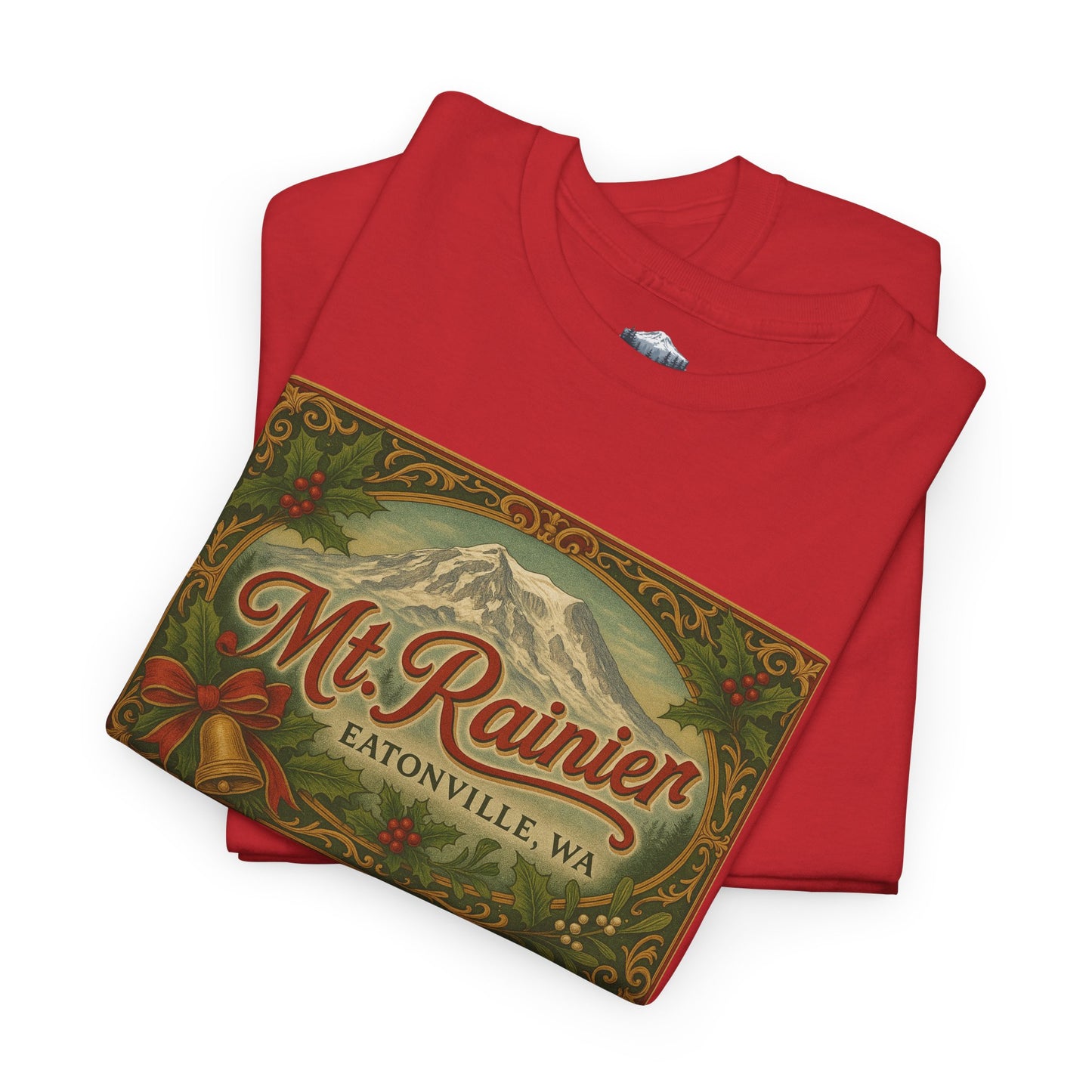 Mt. Rainier - Eatonville, WA Victorian Christmas T-Shirt