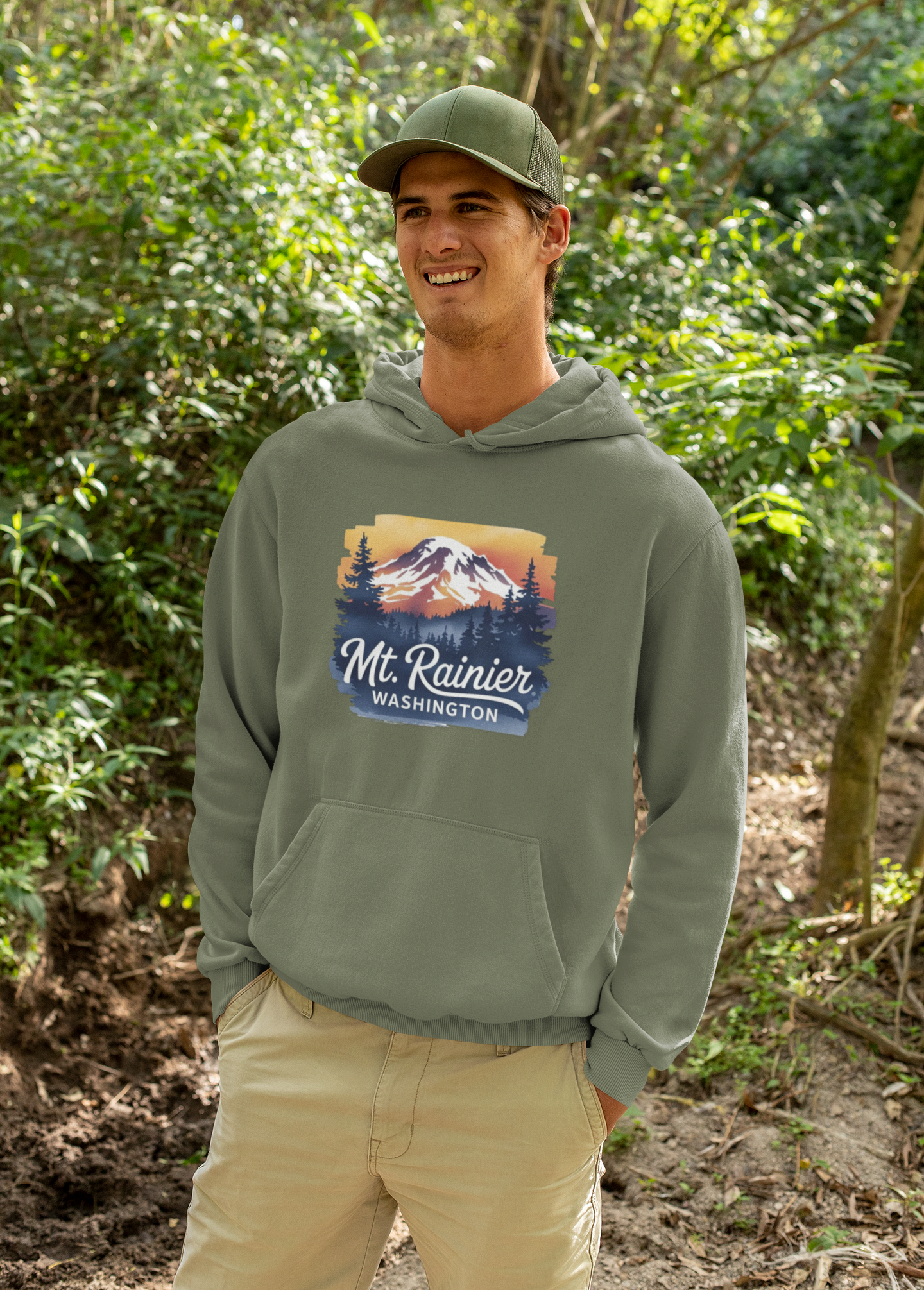 Mt. Rainier - Washington Sunset Hoodie