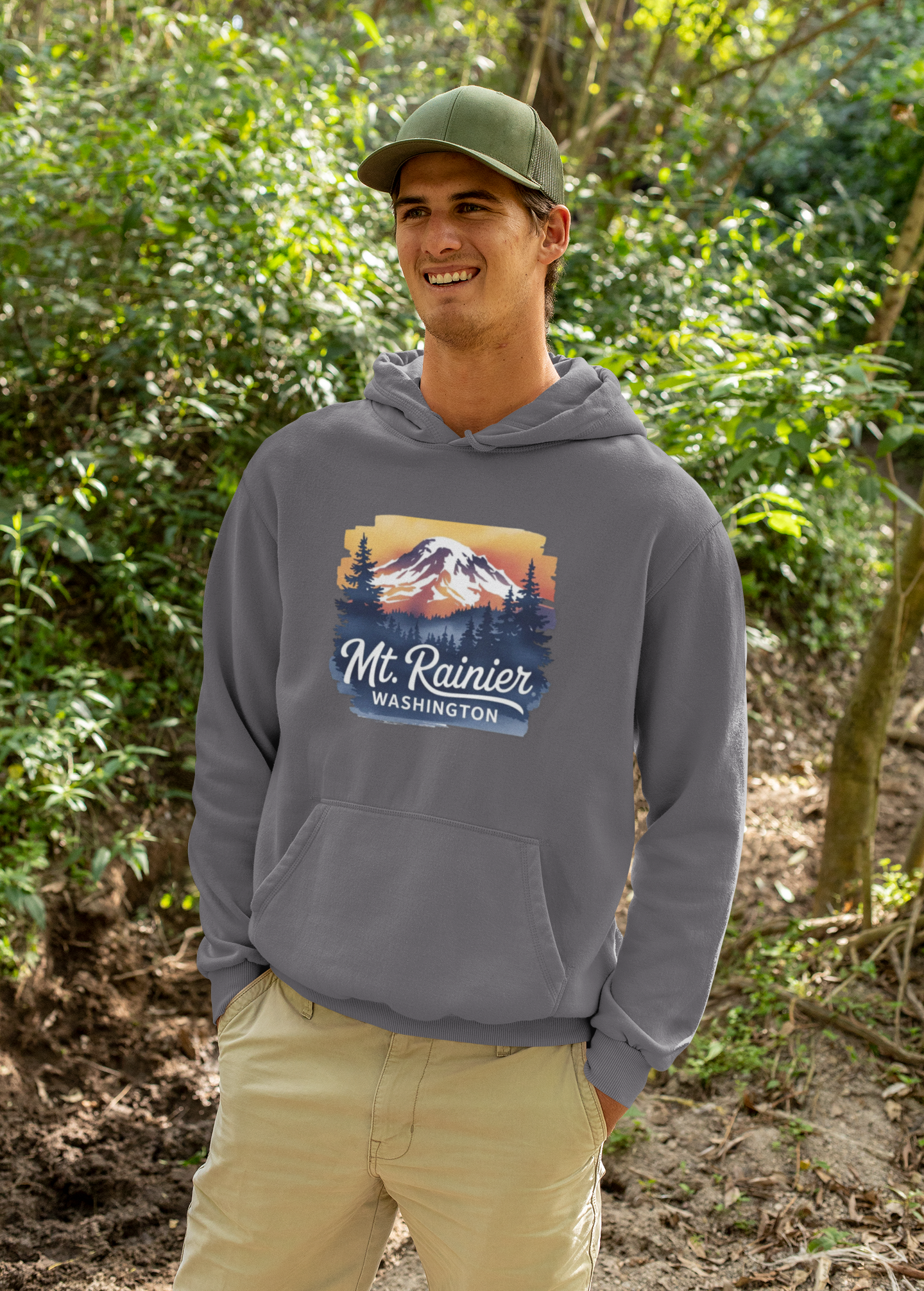 Mt. Rainier - Washington Sunset Hoodie