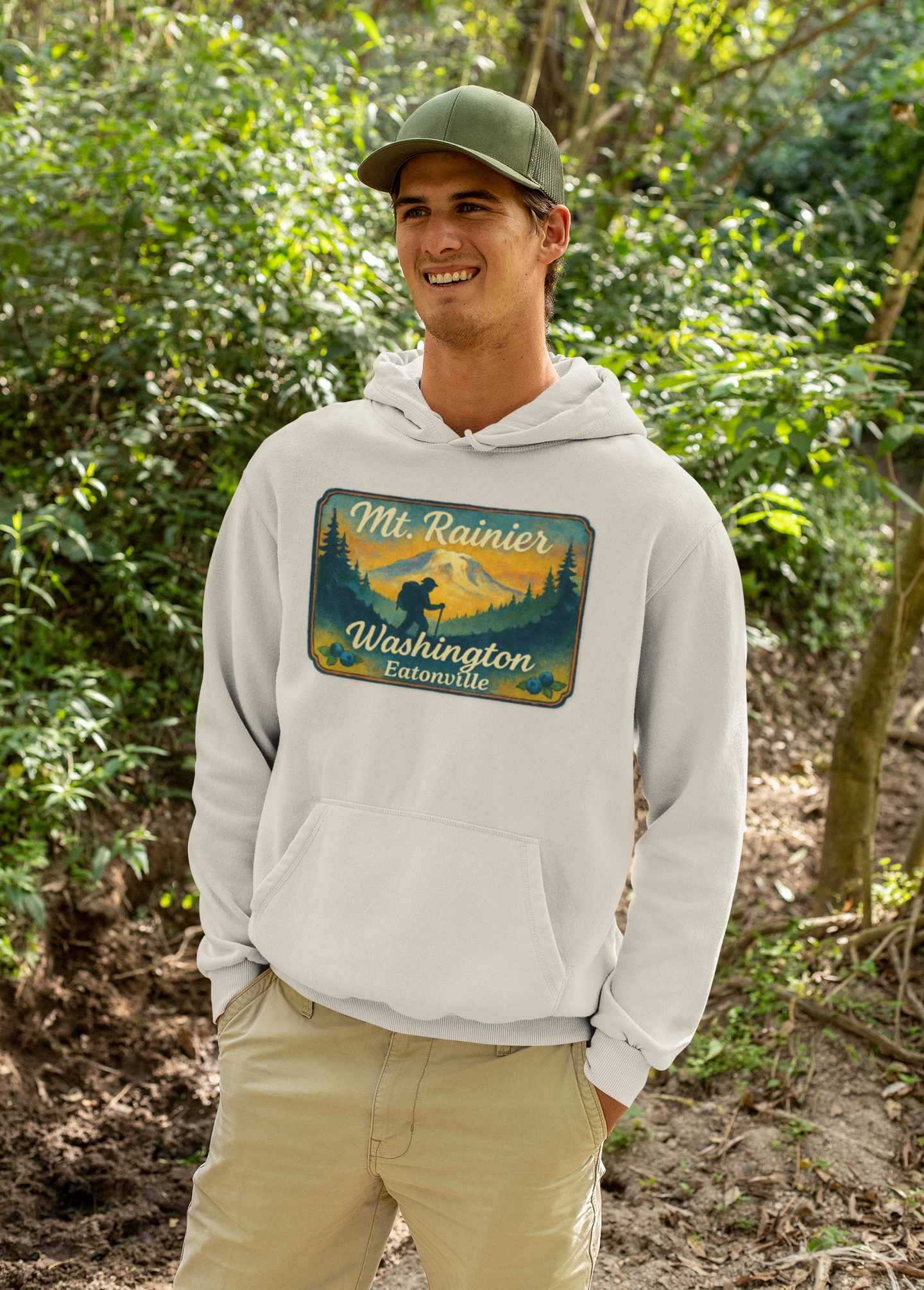 Mt. Rainier - Eatonville, WA Hiker Hoodie
