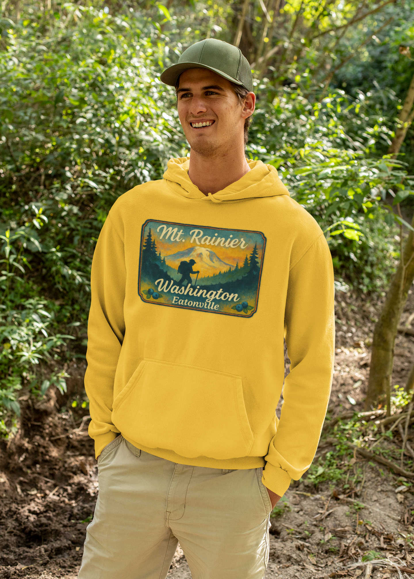 Mt. Rainier - Eatonville, WA Hiker Hoodie