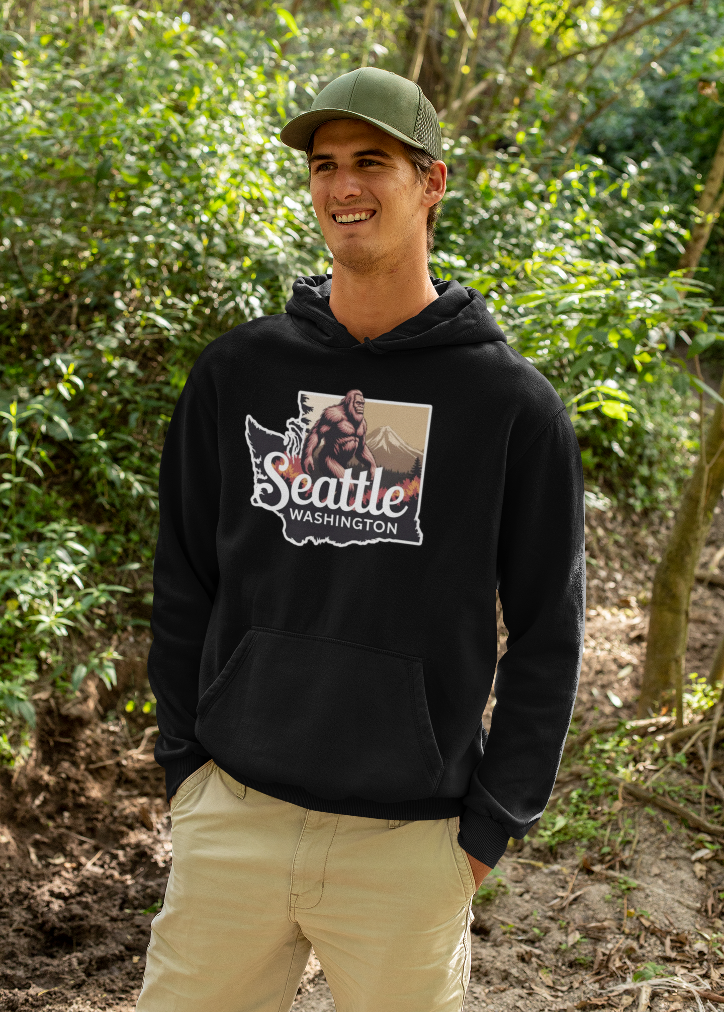 Bigfoot Seattle Washington Hoodie