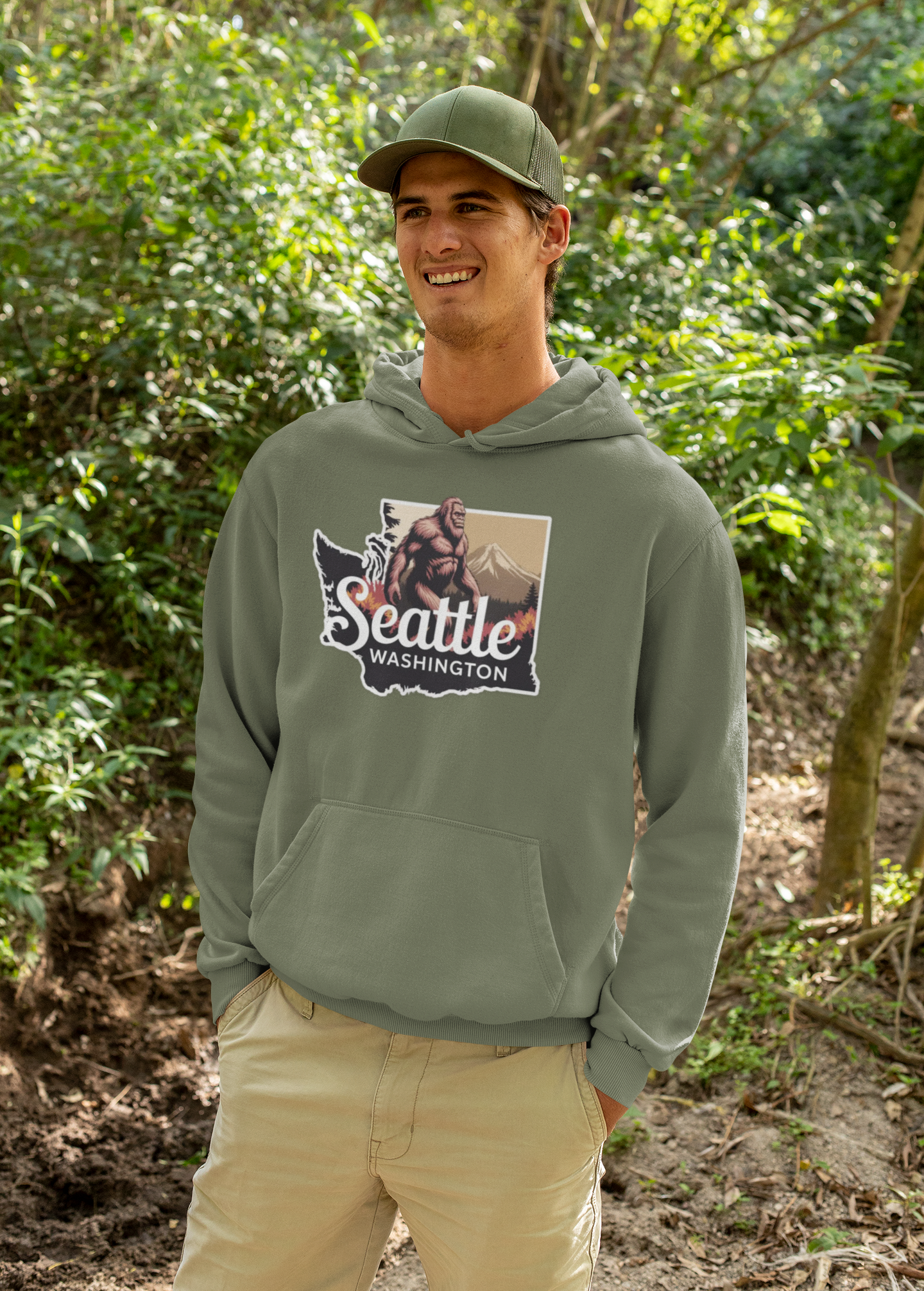 Bigfoot Seattle Washington Hoodie