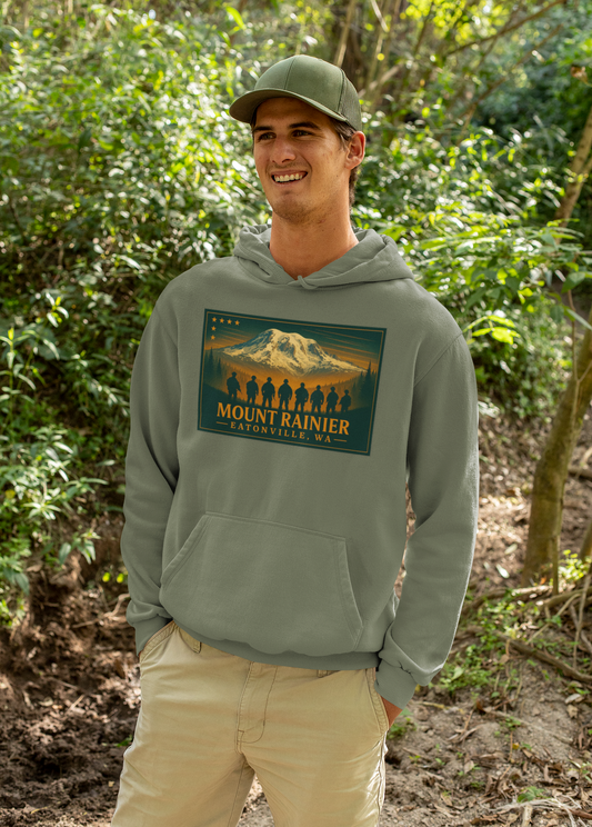 Mount Rainier - Eatonville, WA Military Hoodie