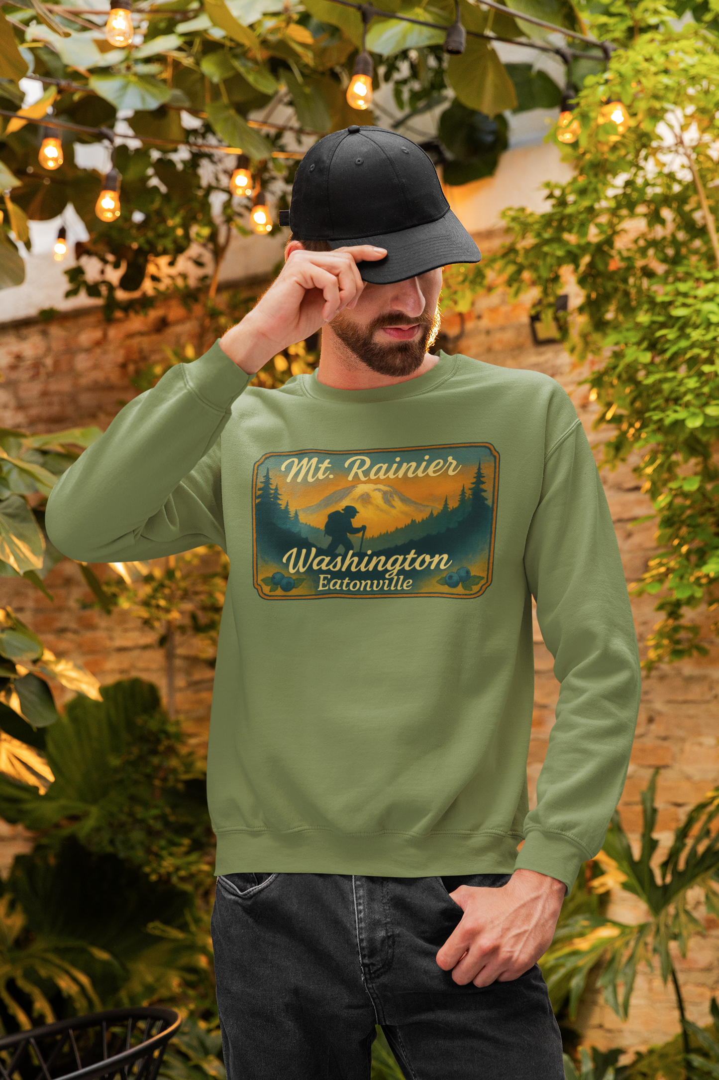 Mt. Rainier - Eatonville, WA Hiker Sweatshirt