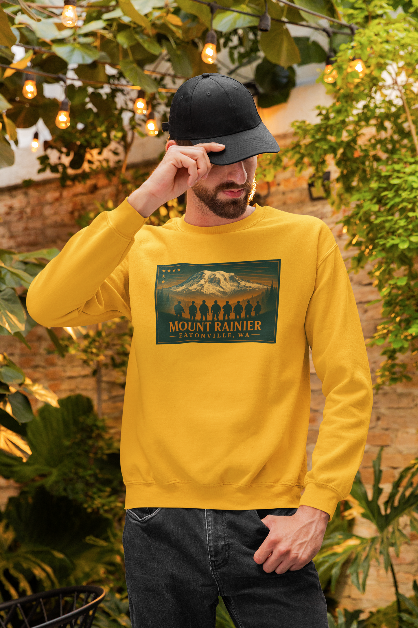 Mount Rainier - Eatonville, WA Military Sweatshirt