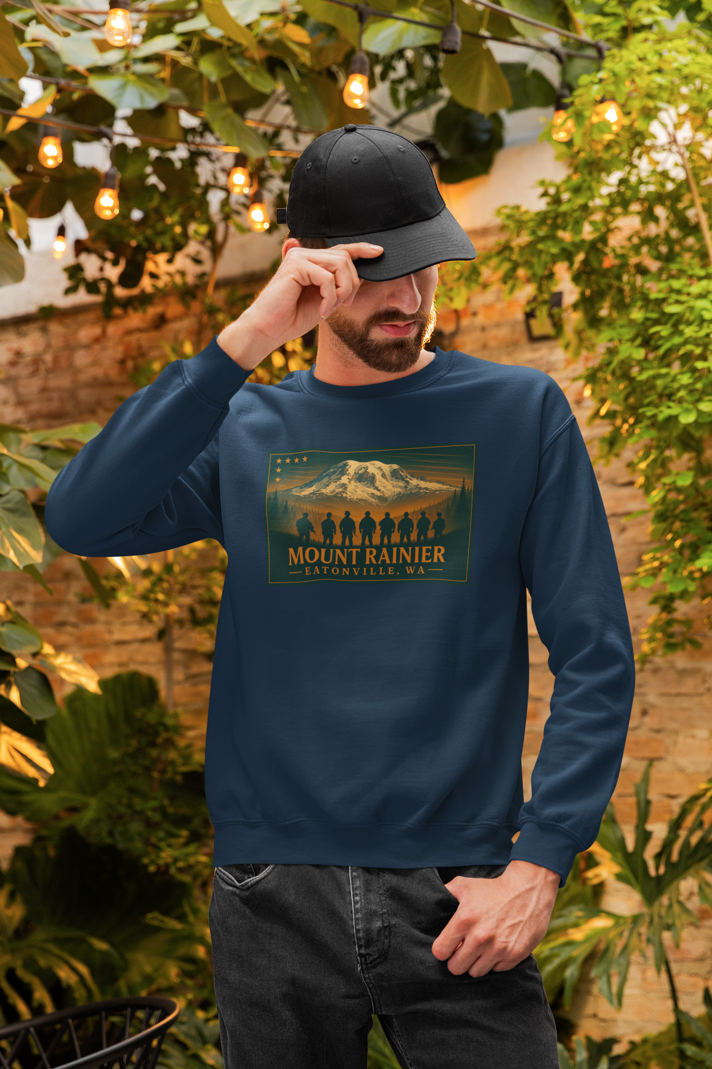 Mount Rainier - Eatonville, WA Military Sweatshirt