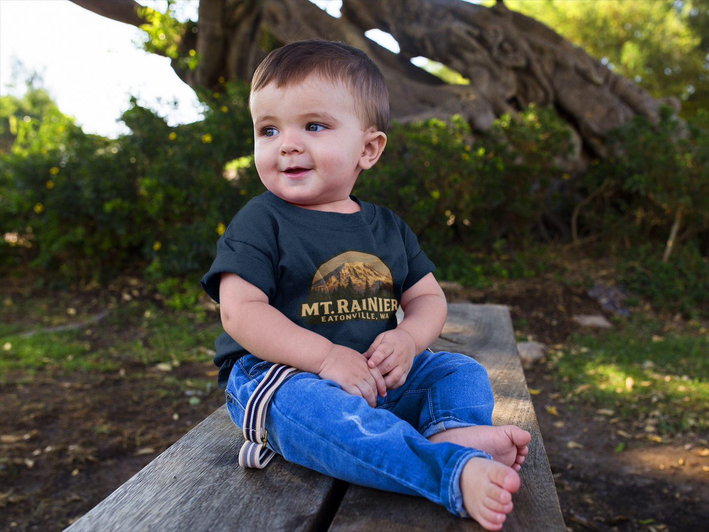 Mt. Rainier - Eatonville, WA Retro Toddler Tee