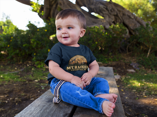 Mt. Rainier - Eatonville, WA Retro Toddler Tee