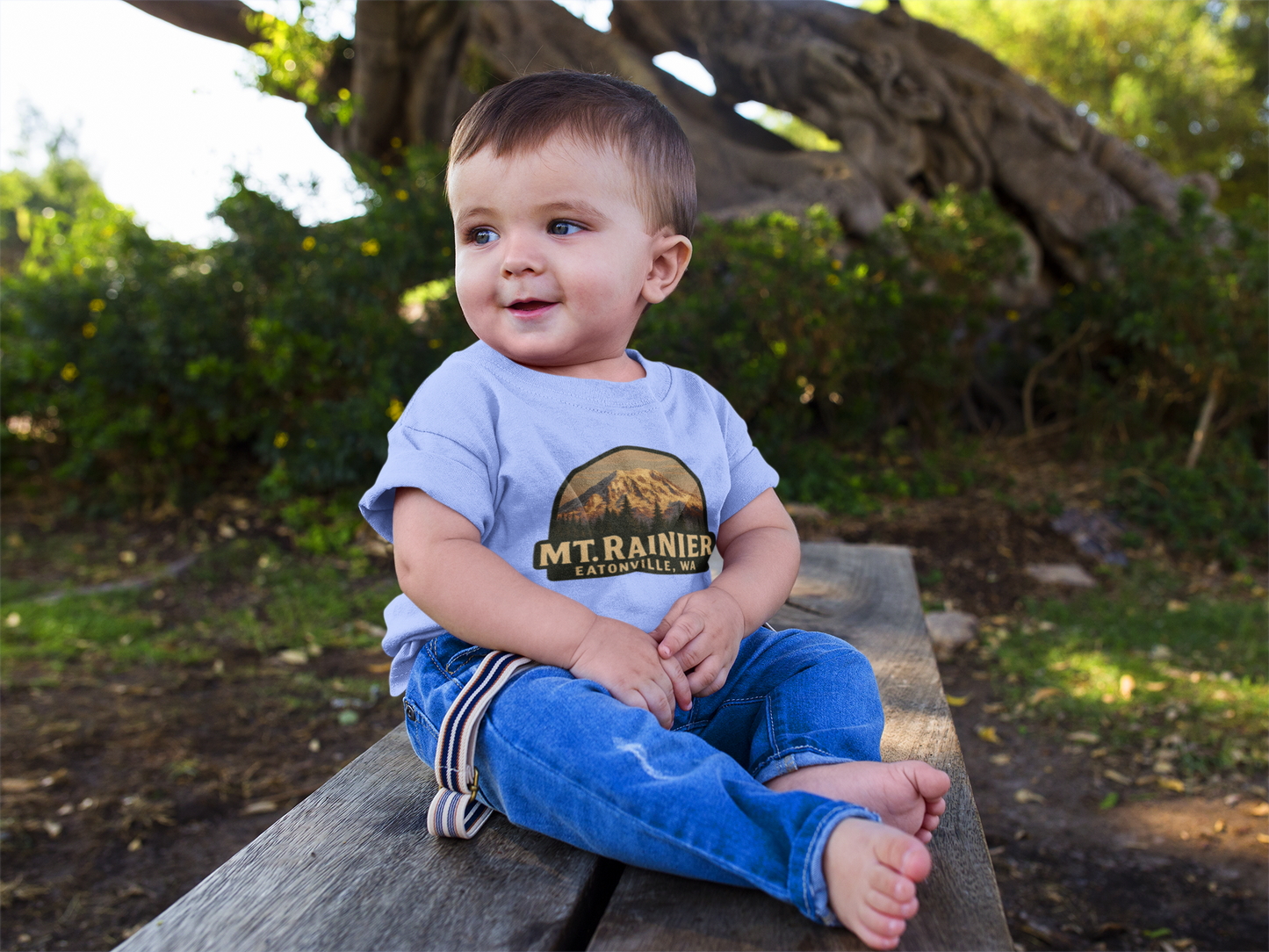 Mt. Rainier - Eatonville, WA Retro Toddler Tee
