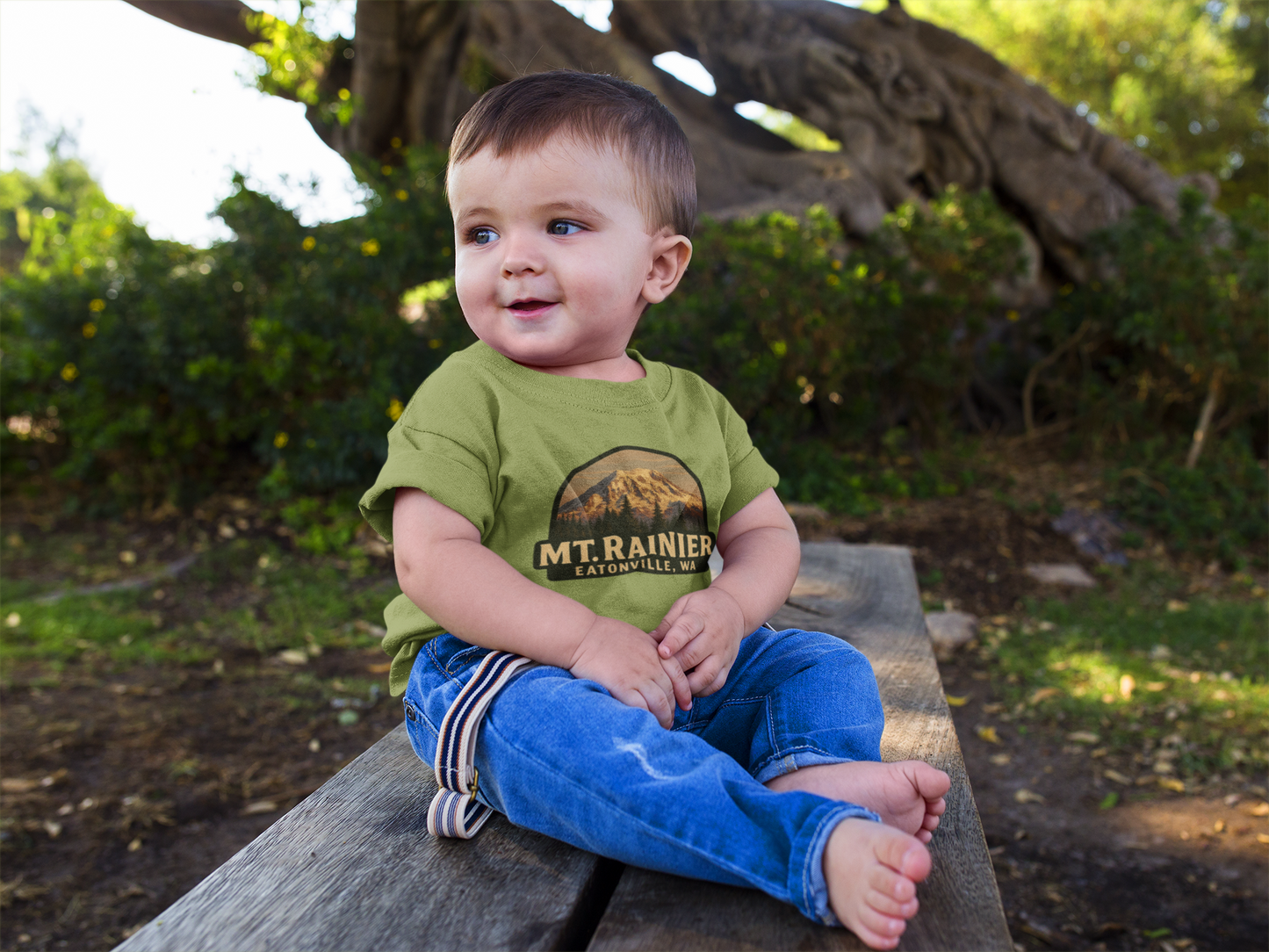 Mt. Rainier - Eatonville, WA Retro Toddler Tee