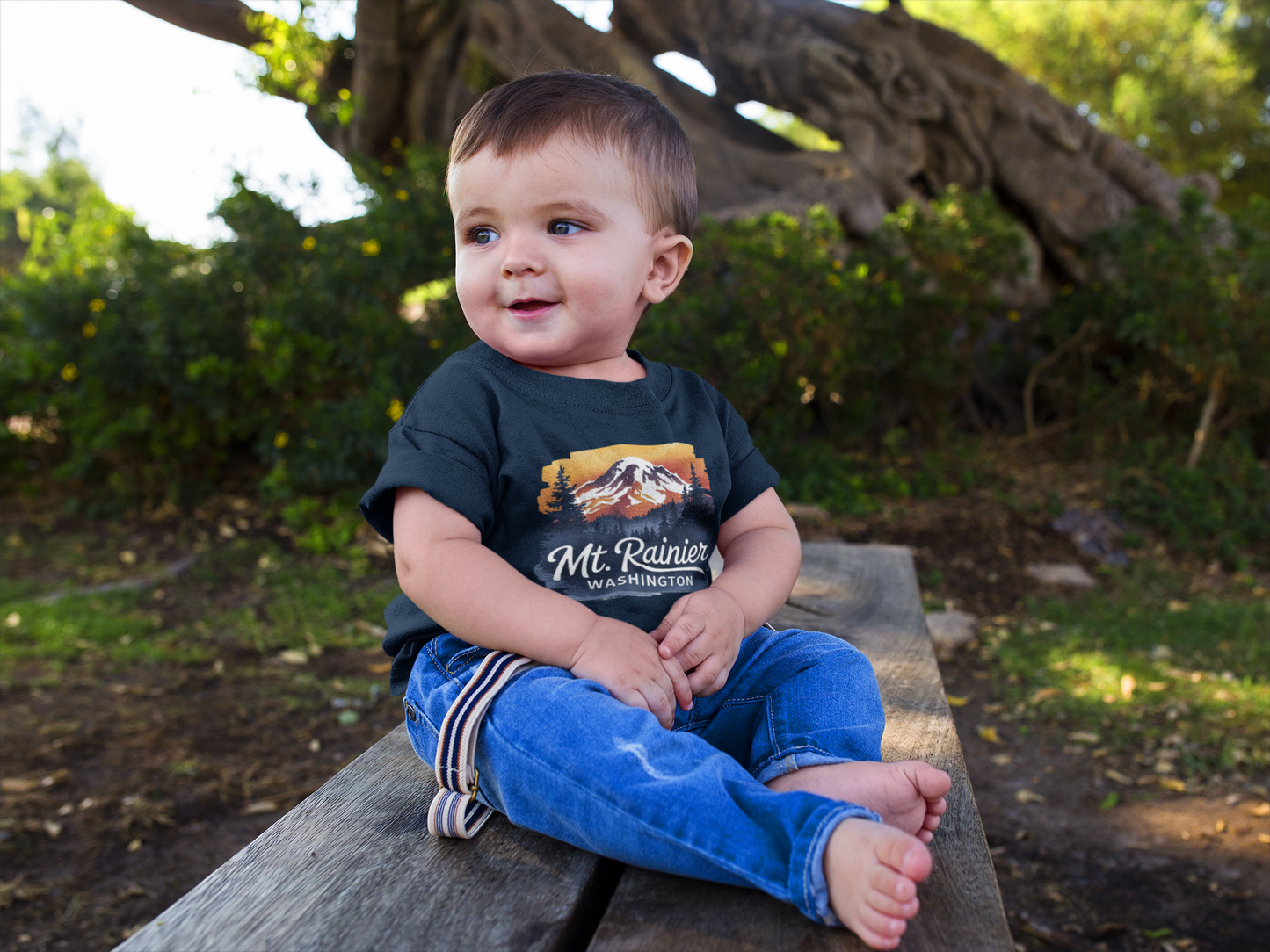 Mt. Rainier - Washington Sunset Toddler Tee