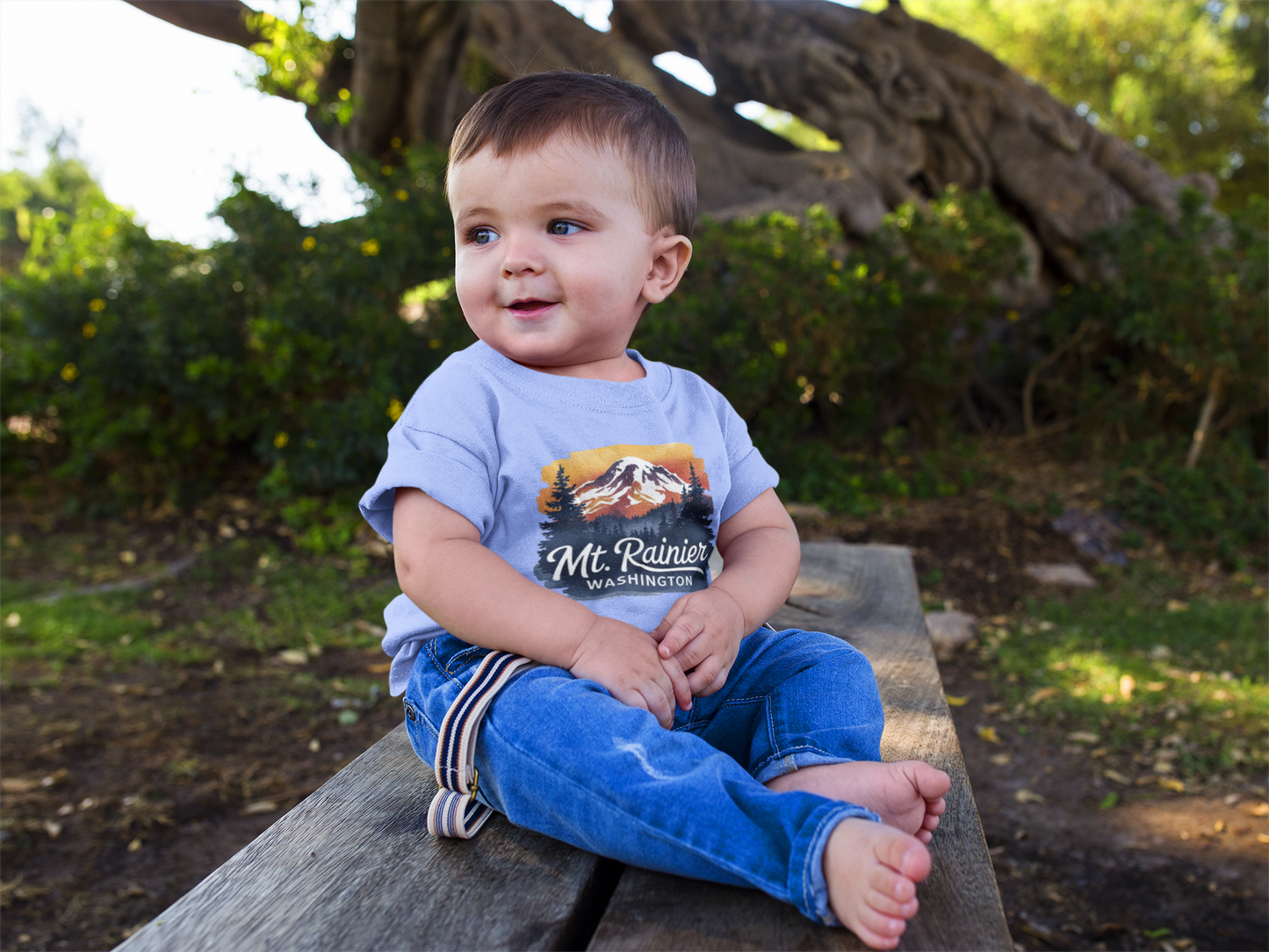 Mt. Rainier - Washington Sunset Toddler Tee