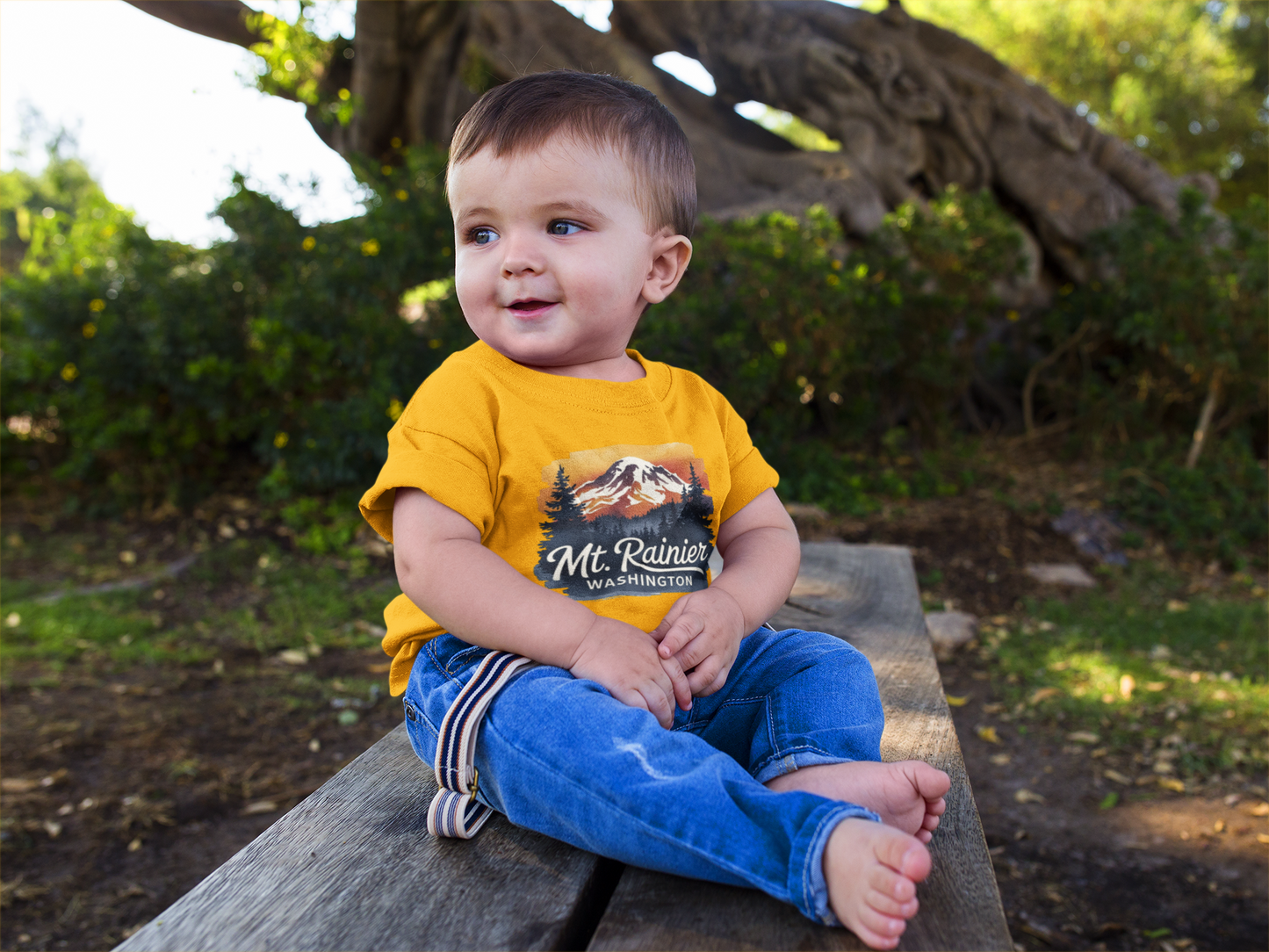 Mt. Rainier - Washington Sunset Toddler Tee
