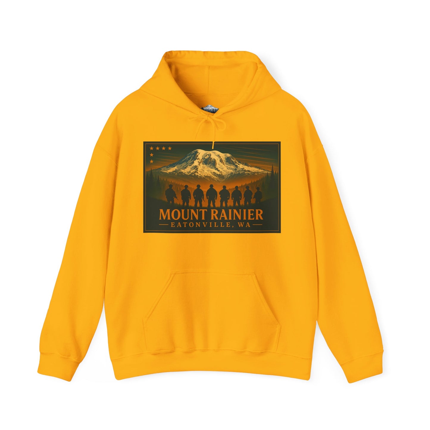 Mount Rainier - Eatonville, WA Military Hoodie