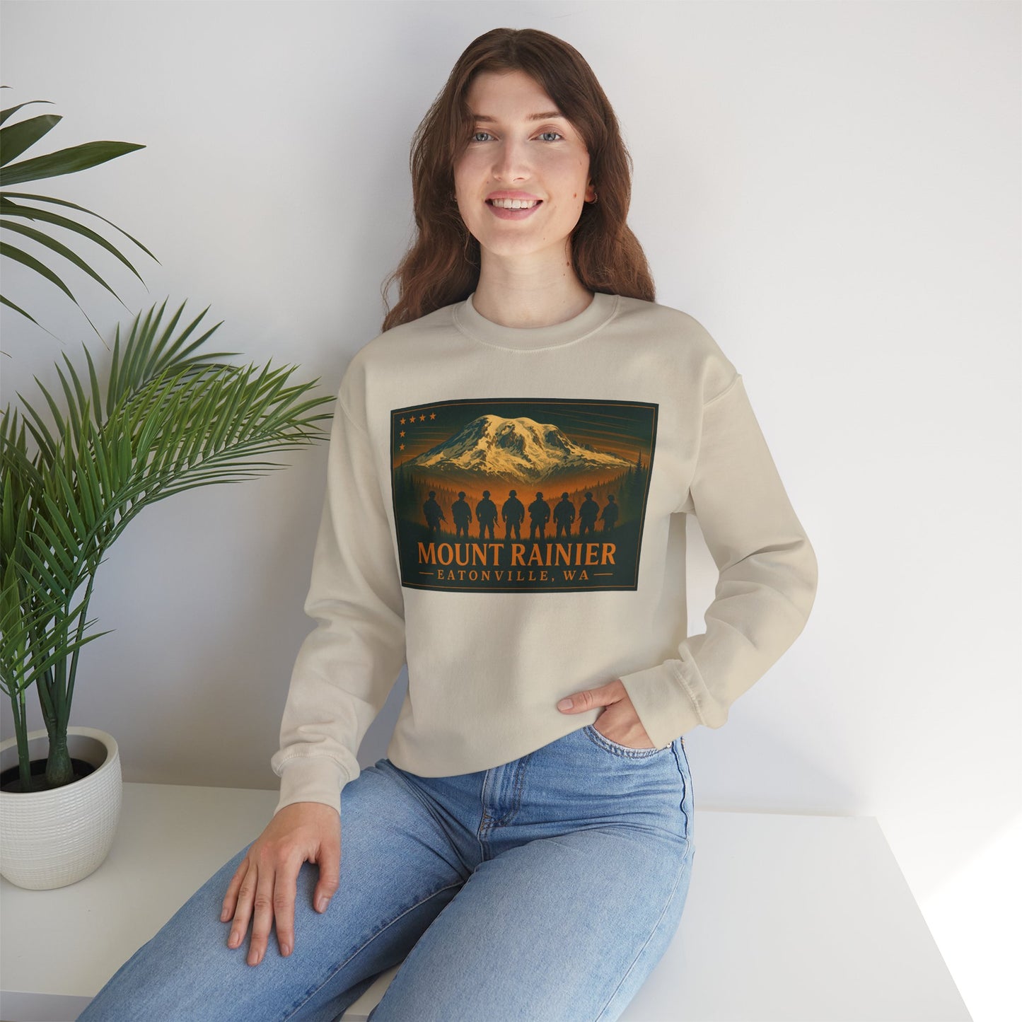Mount Rainier - Eatonville, WA Military Sweatshirt