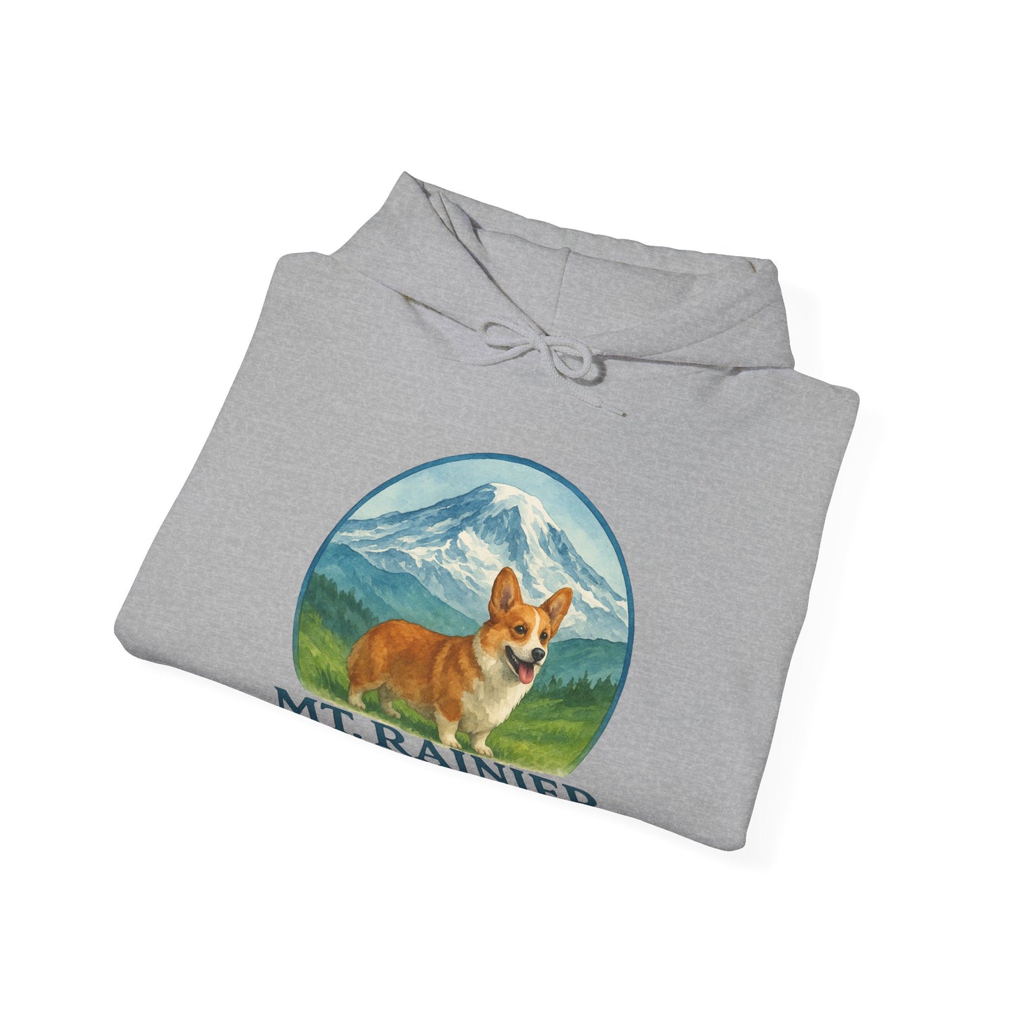 Mt. Rainier - Washington Corgi Hoodie