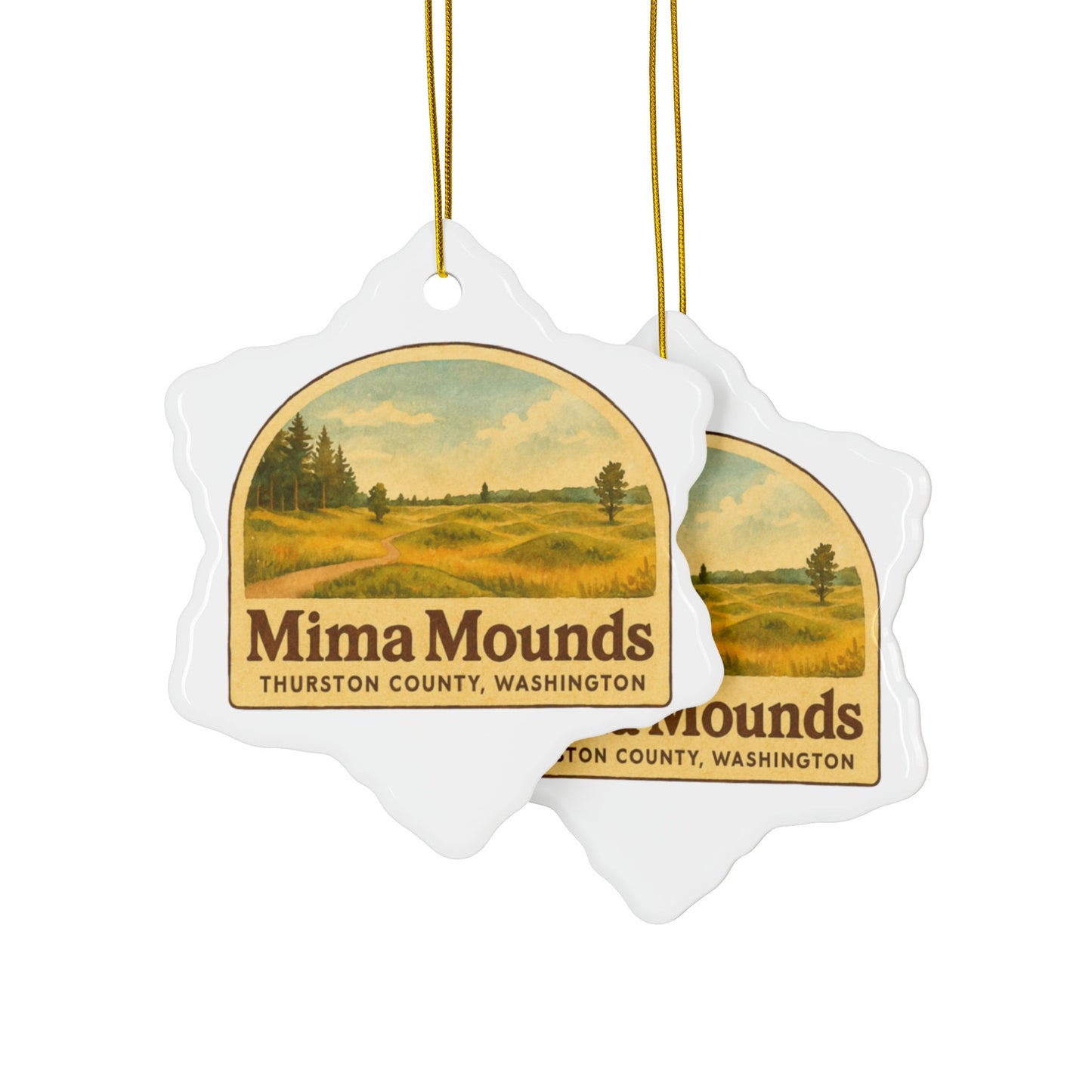 Mima Mounds - Thurston County, Washington Ornament