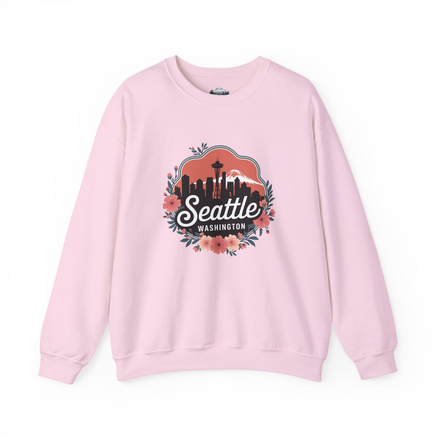 Floral Seattle City Skyline Sweatshirt
