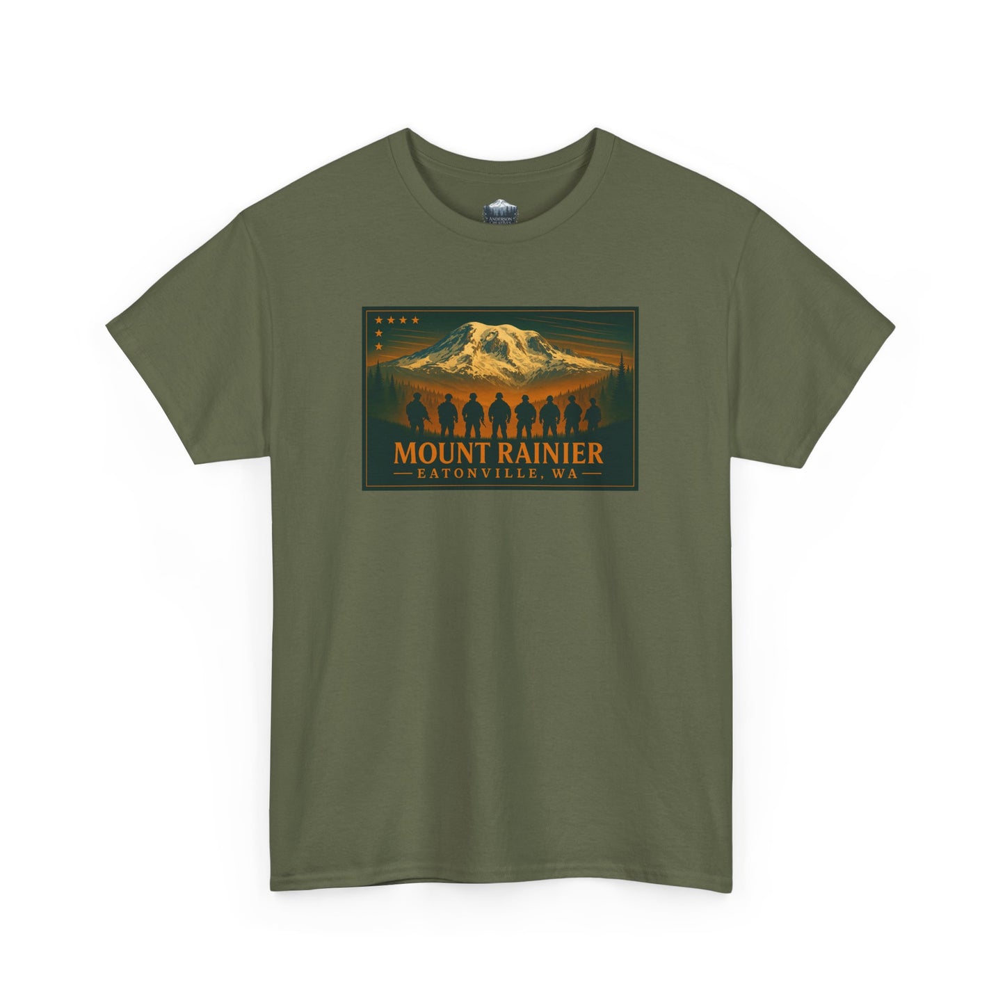 Mount Rainier - Eatonville, WA Military T-Shirt