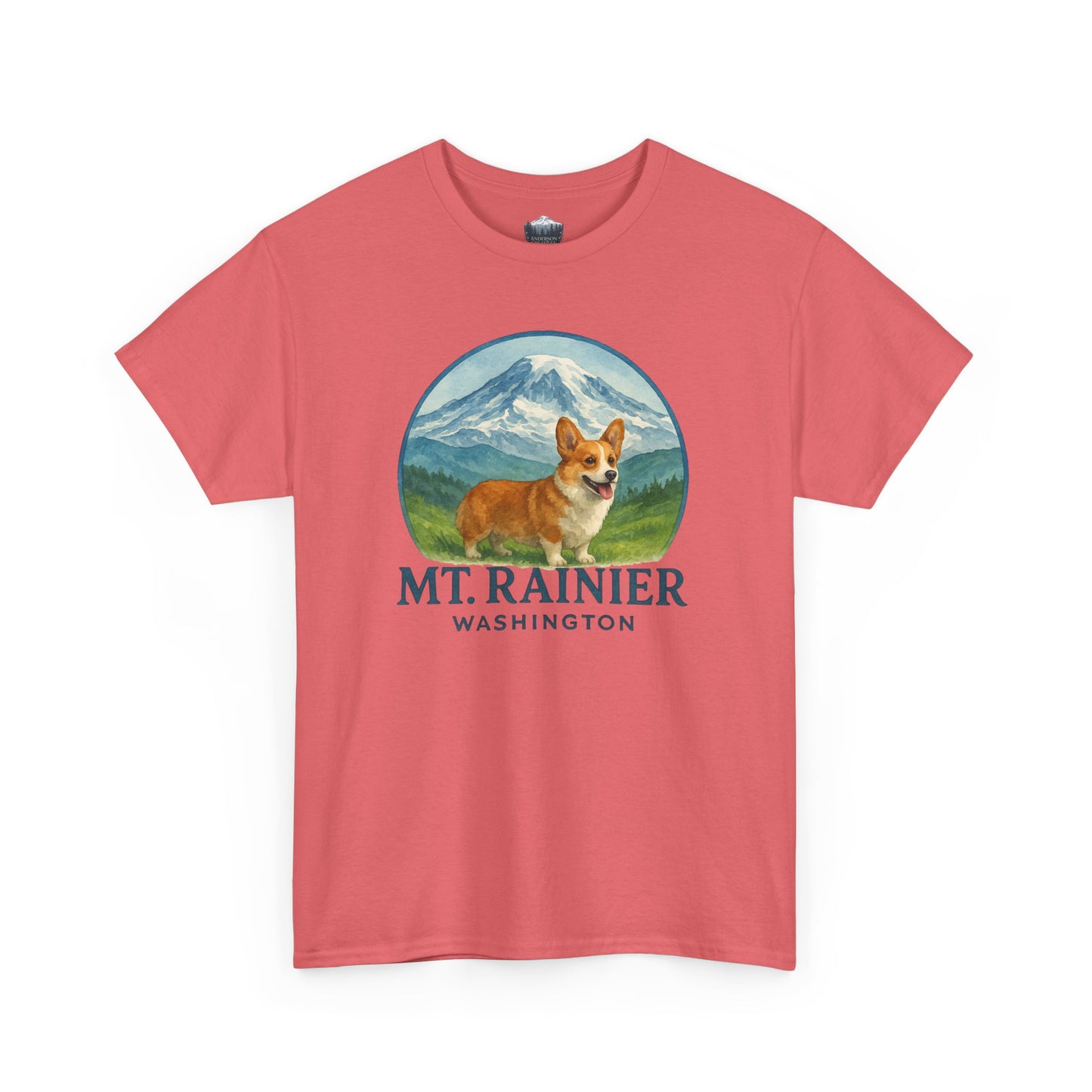Mt. Rainier - Washington Corgi T-Shirt