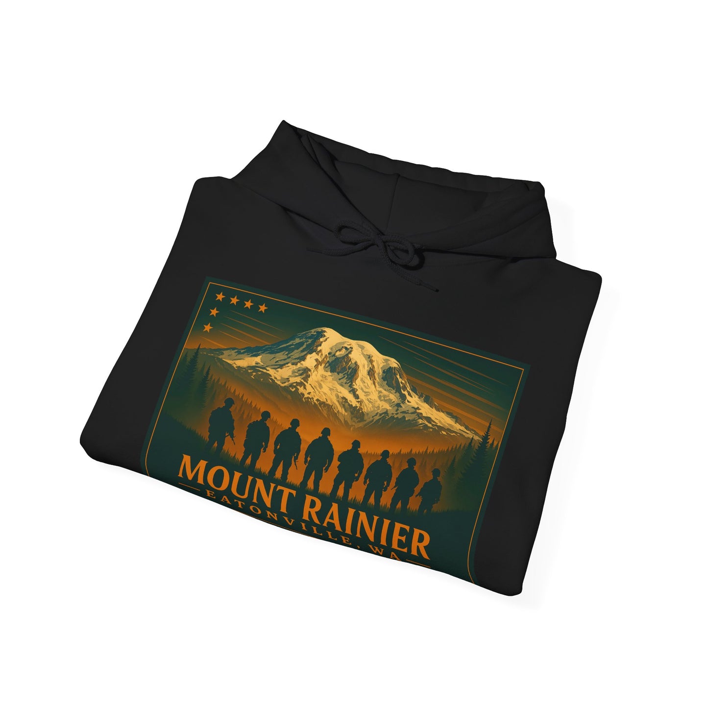 Mount Rainier - Eatonville, WA Military Hoodie
