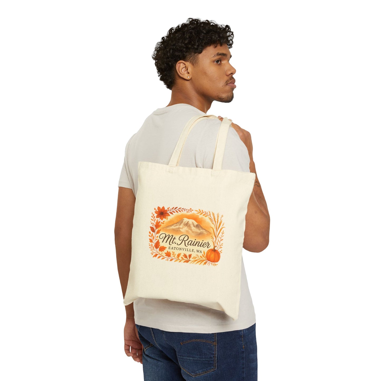 Mt. Rainier - Eatonville, WA Fall Harvest Canvas Tote Bag