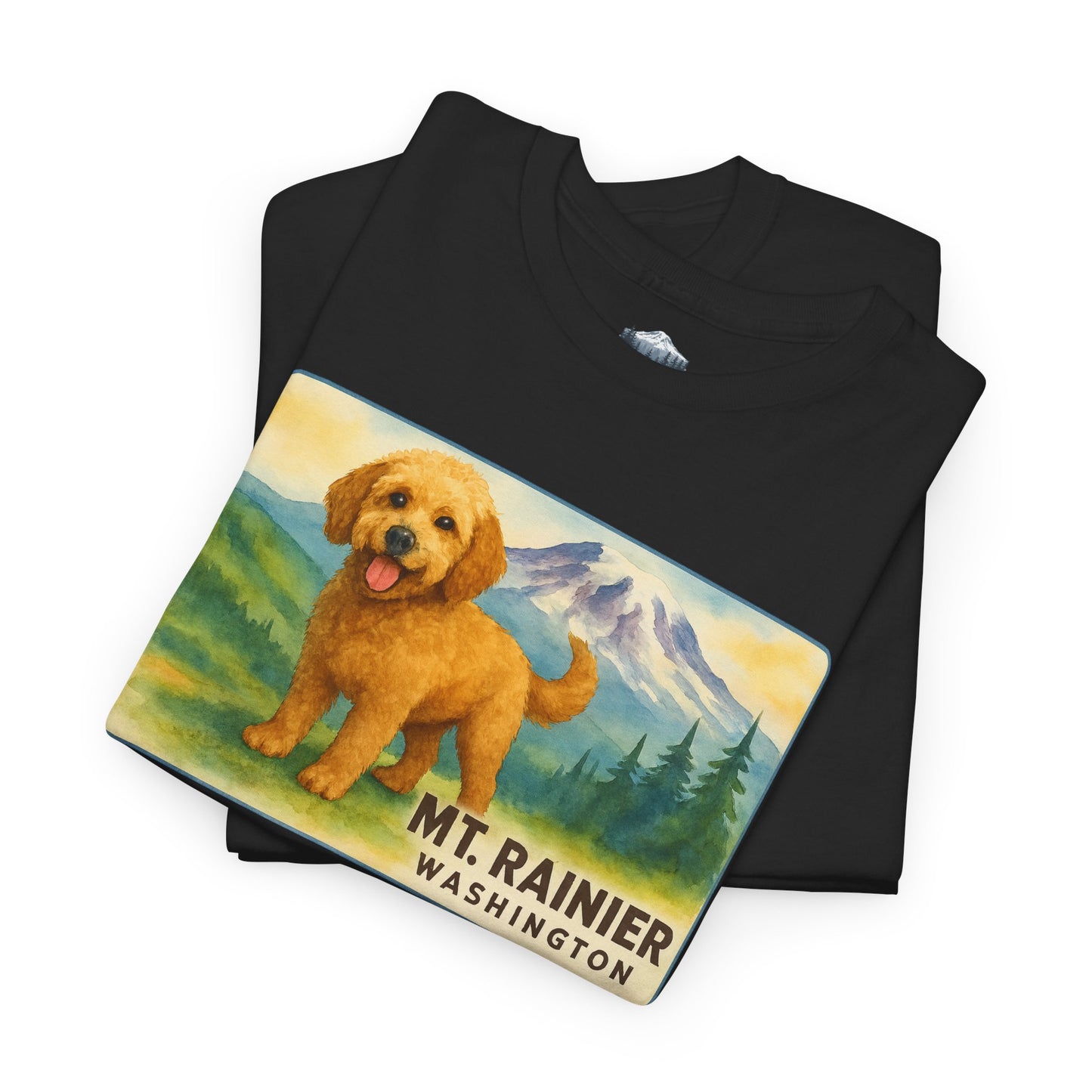 Mt. Rainier - Washington Golden Doodle T-Shirt