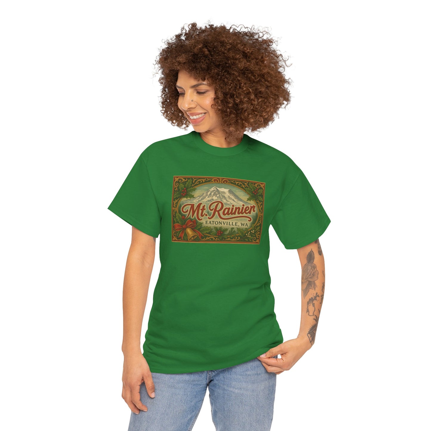 Mt. Rainier - Eatonville, WA Victorian Christmas T-Shirt