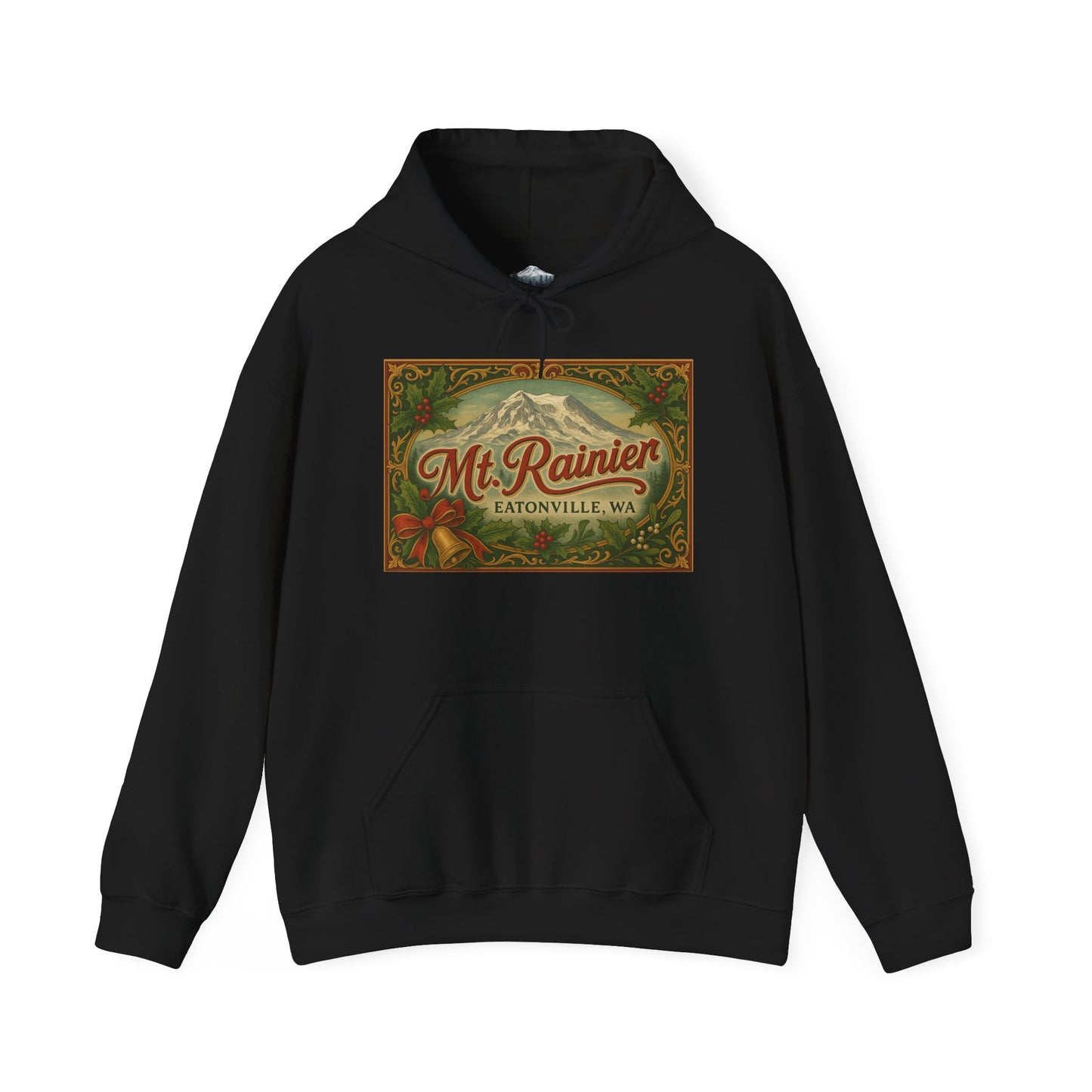 Mt. Rainier - Eatonville, WA Victorian Christmas Hoodie