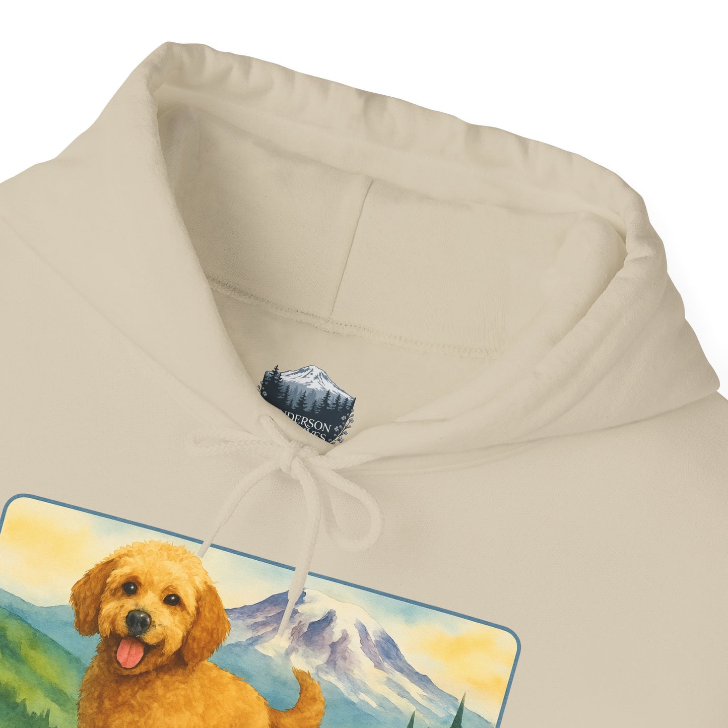 Mt. Rainier - Washington Golden Doodle Hoodie