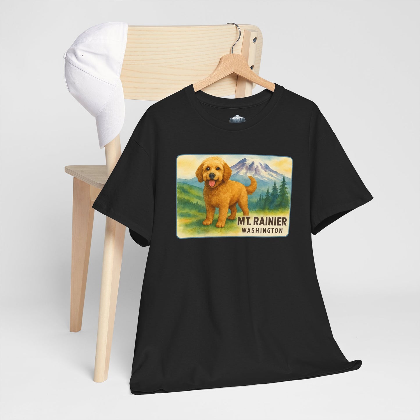 Mt. Rainier - Washington Golden Doodle T-Shirt