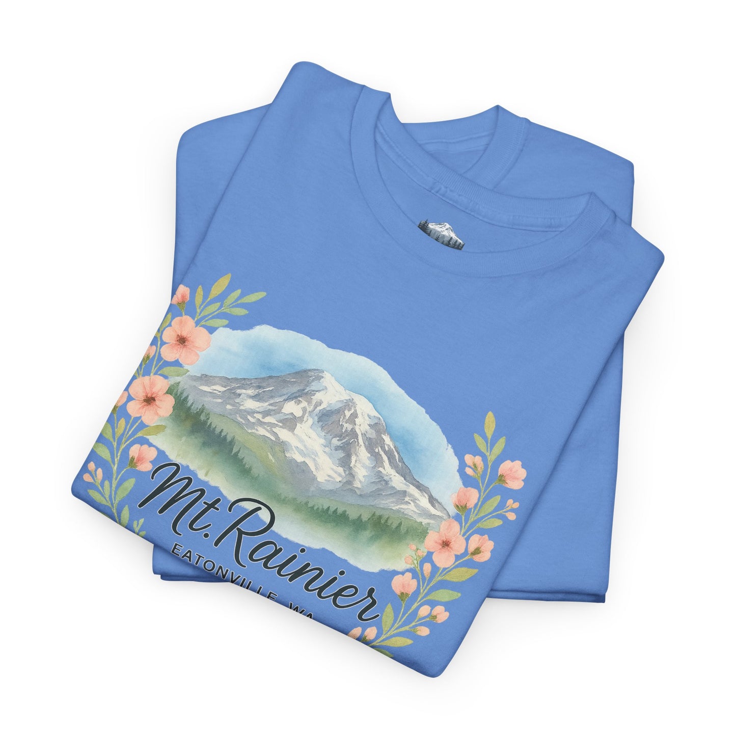 Mt. Rainier - Eatonville, WA Floral T-Shirt