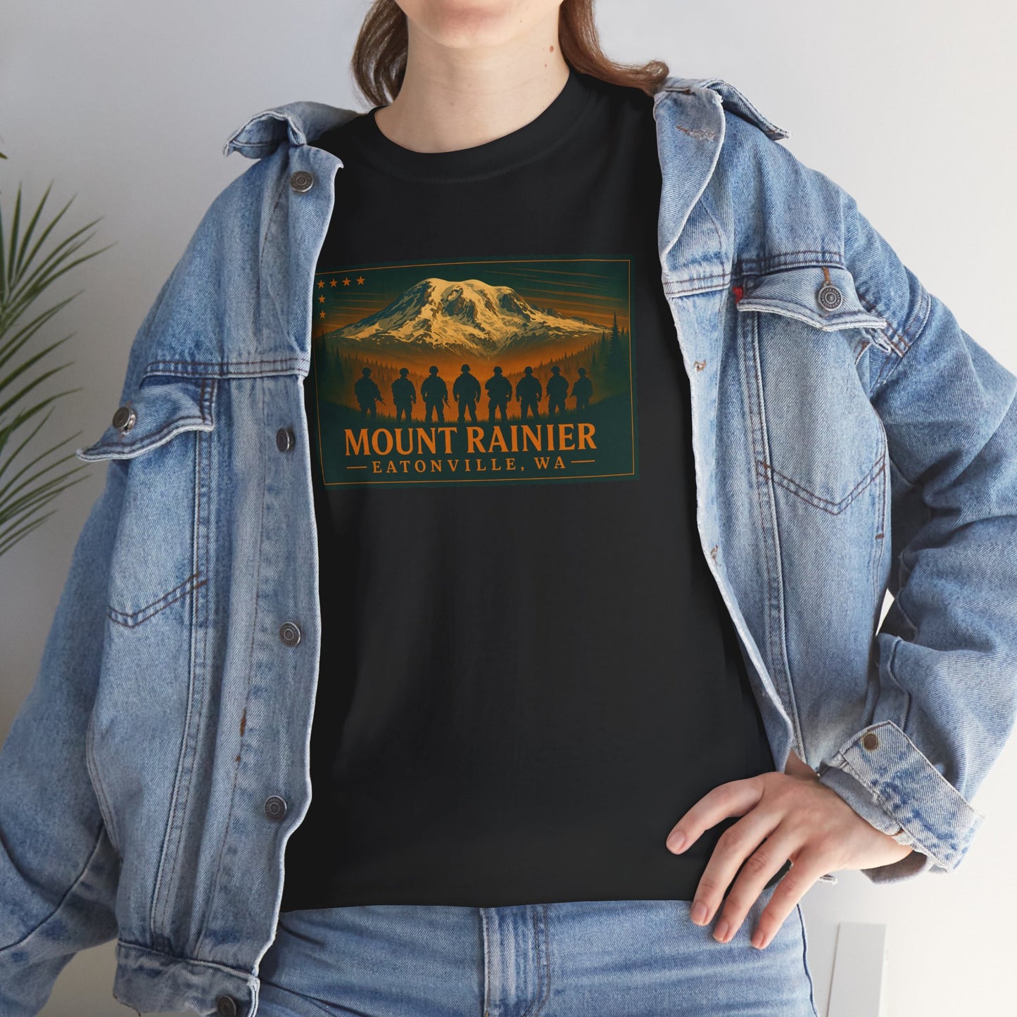 Mount Rainier - Eatonville, WA Military T-Shirt