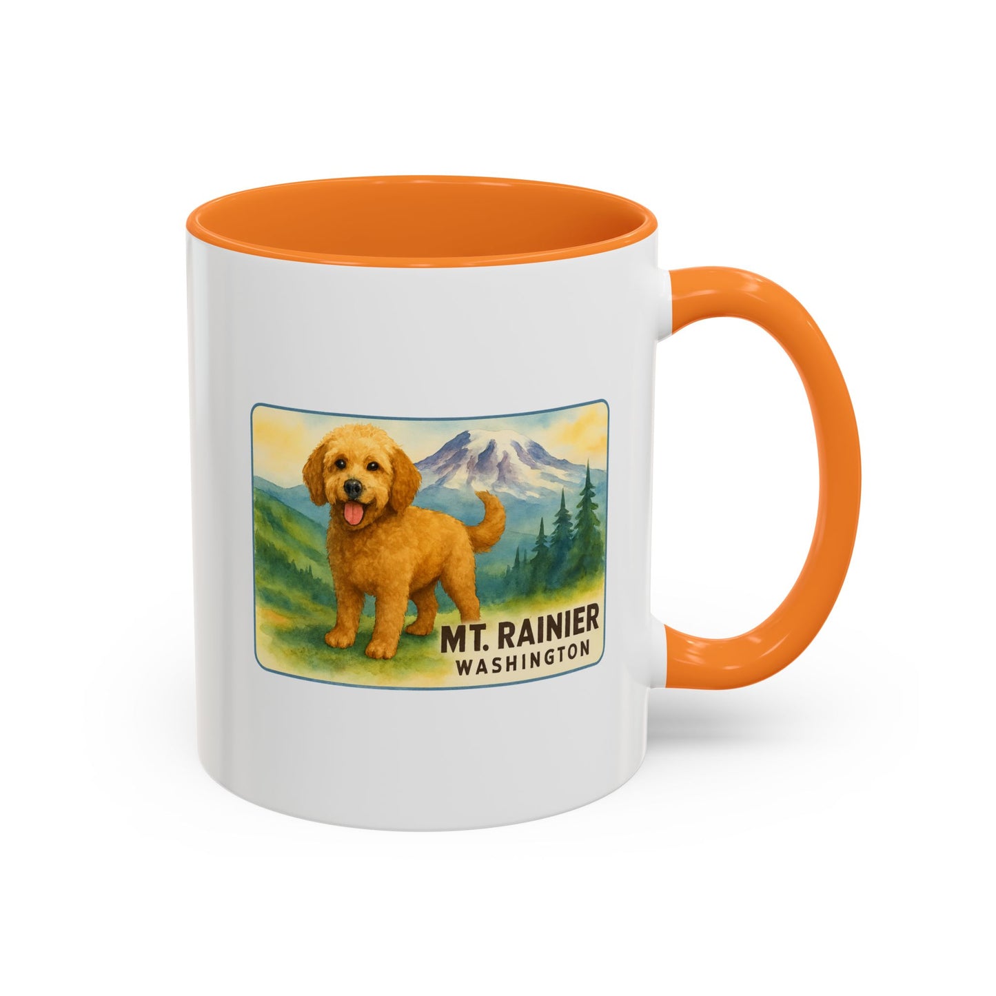 Mt. Rainier - Washington Golden Doodle Mug