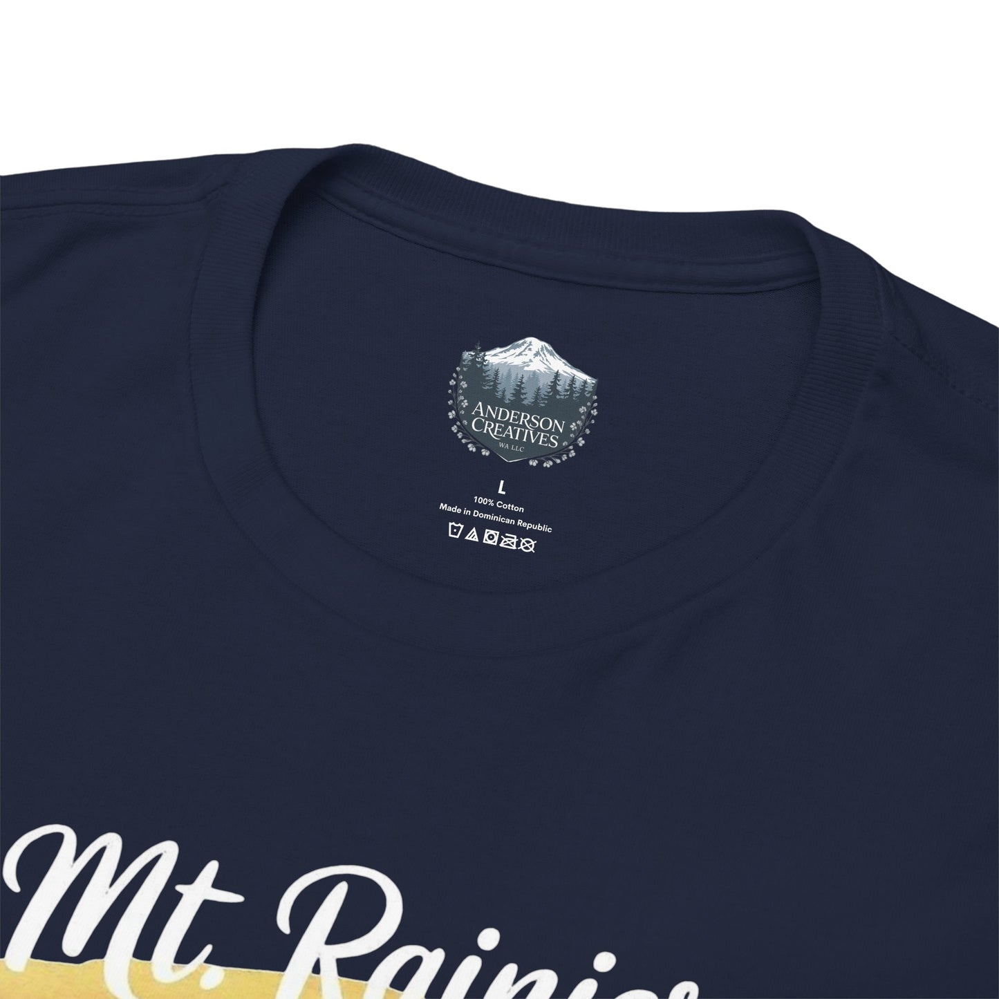 Mt. Rainier - Washington Floral Sunset T-Shirt
