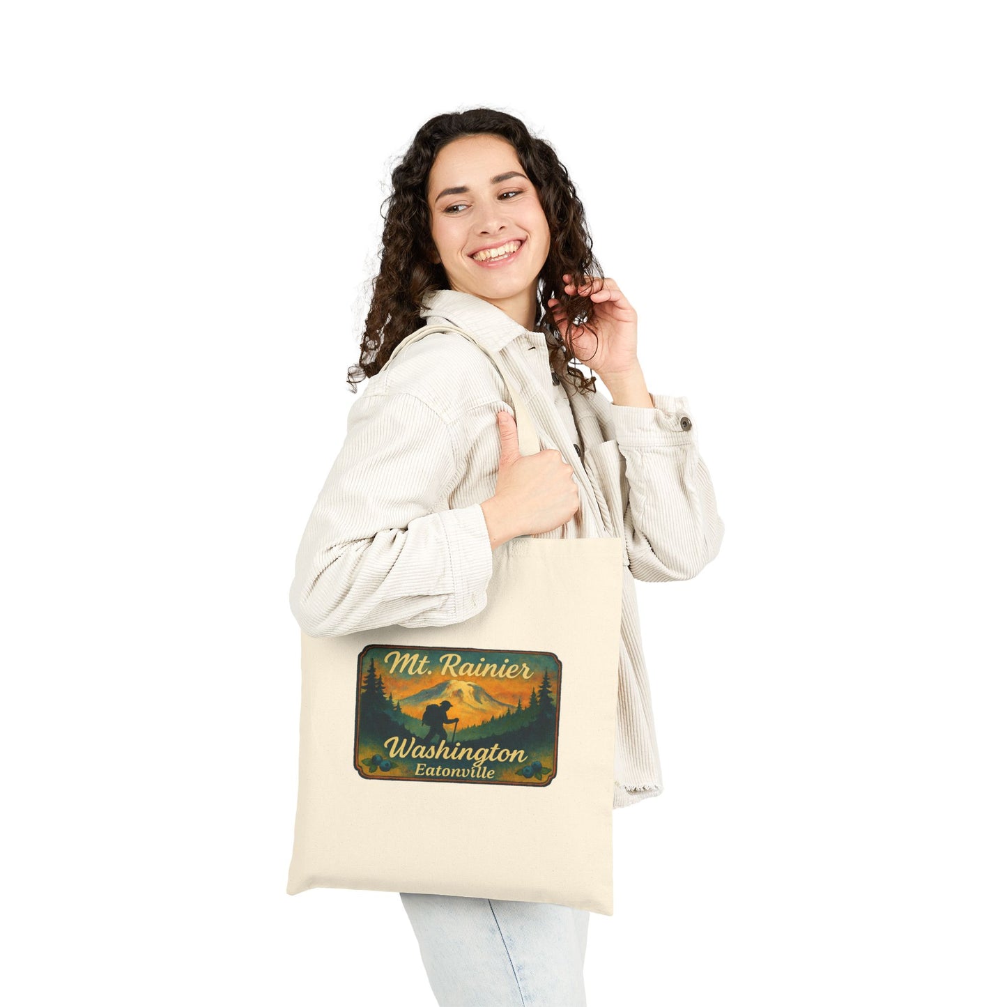 Mt. Rainier - Eatonville, WA Hiker Canvas Tote Bag