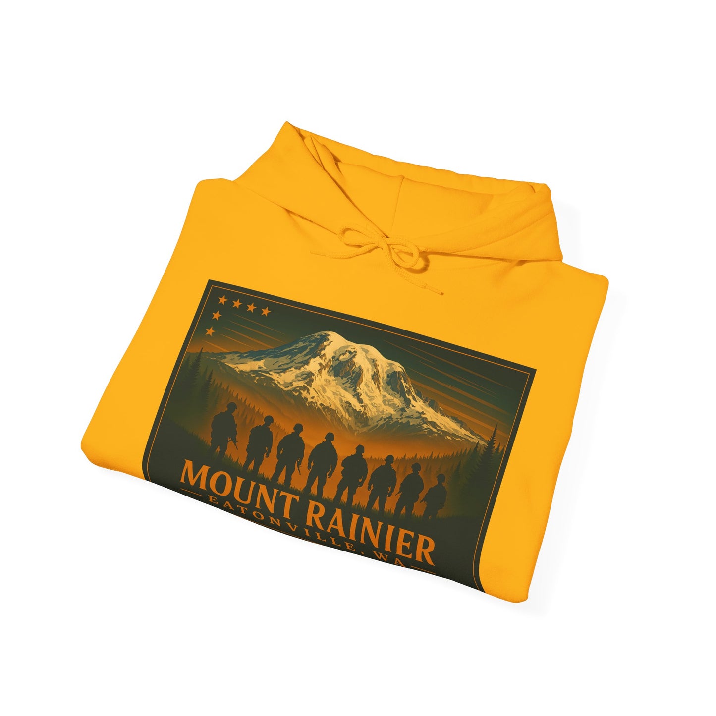 Mount Rainier - Eatonville, WA Military Hoodie