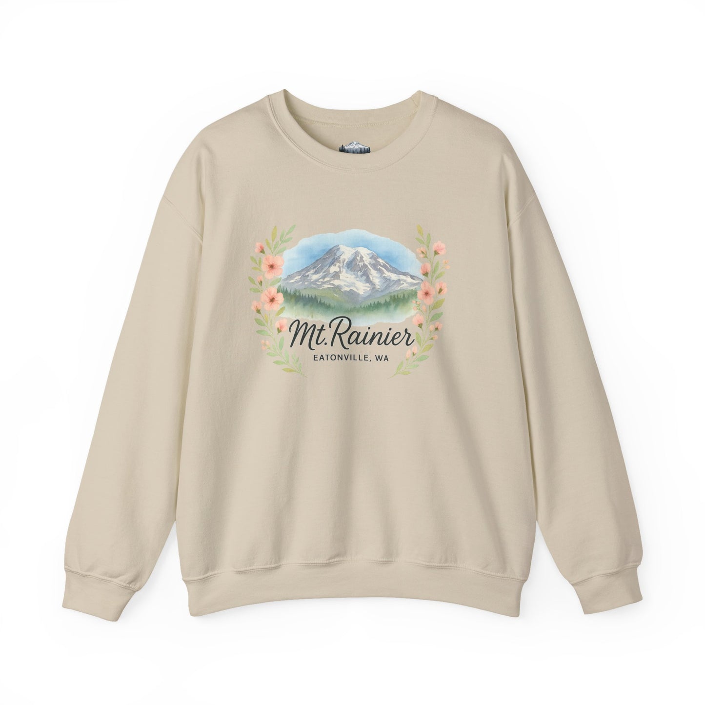 Mt. Rainier - Eatonville, WA Floral Sweatshirt
