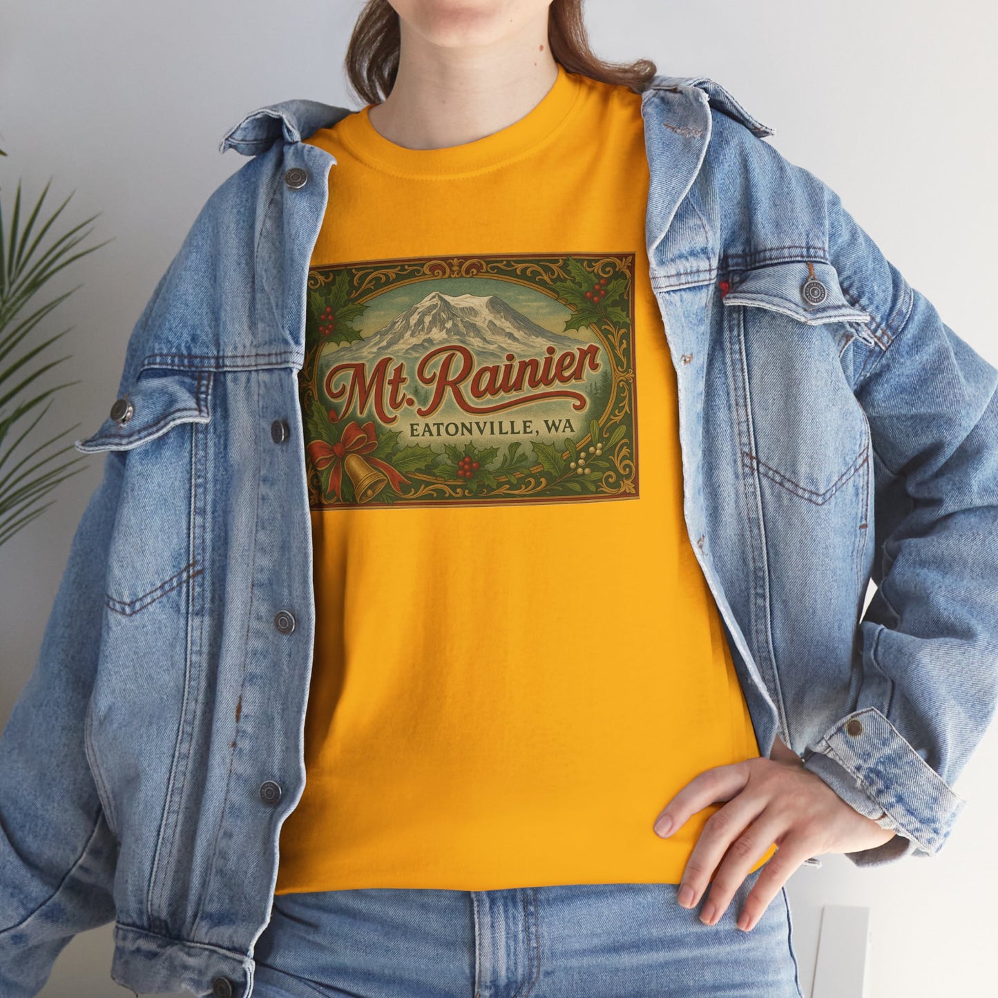 Mt. Rainier - Eatonville, WA Victorian Christmas T-Shirt