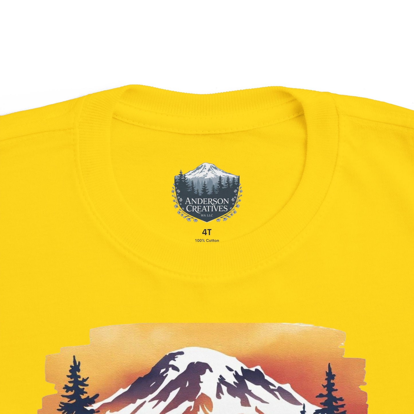 Mt. Rainier - Washington Sunset Toddler Tee