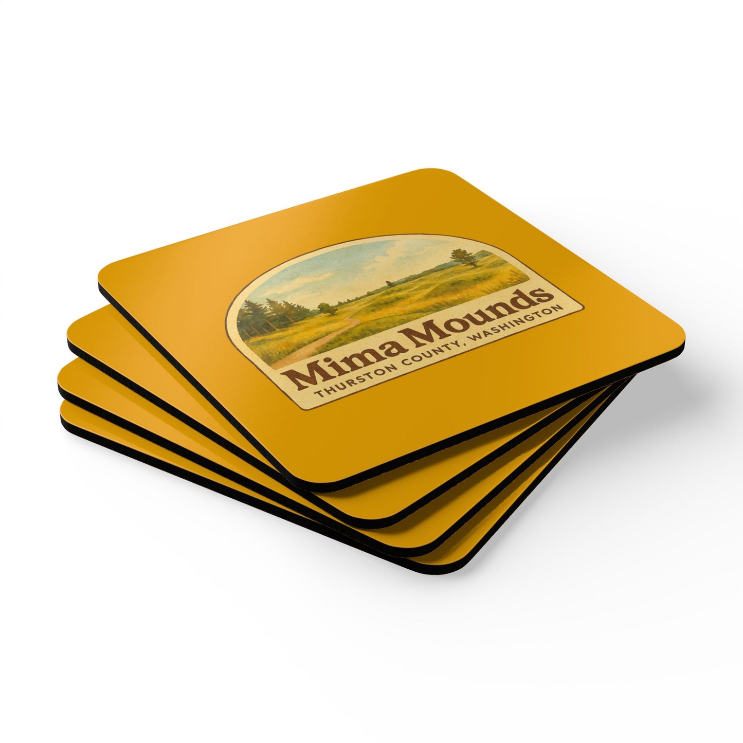 Mima Mounds - Thurston County, Washington Coaster Set