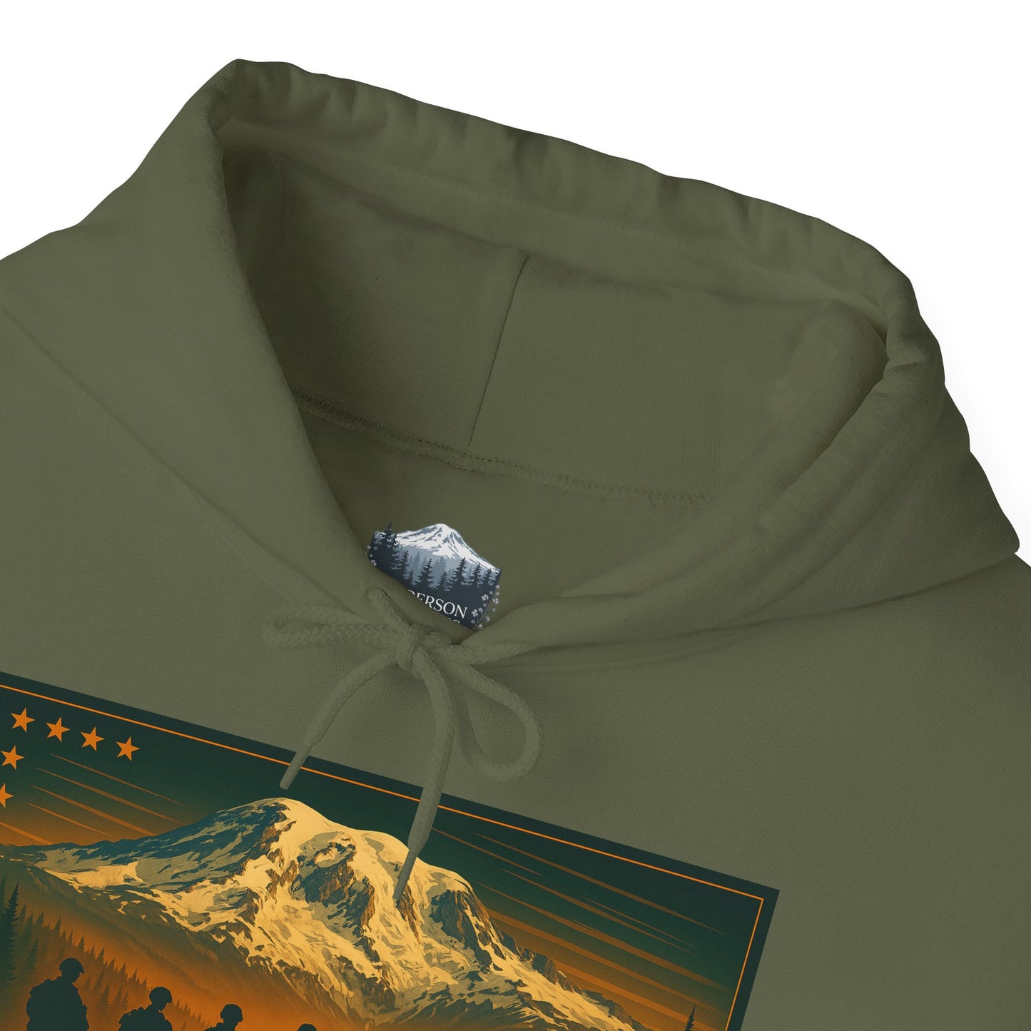 Mount Rainier - Eatonville, WA Military Hoodie