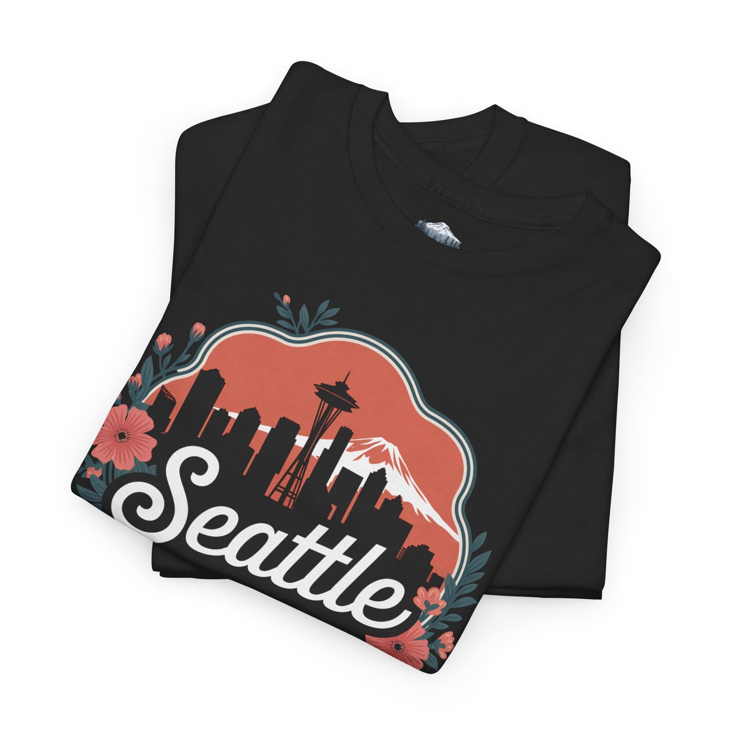 Foral Seattle City Skyline T-Shirt