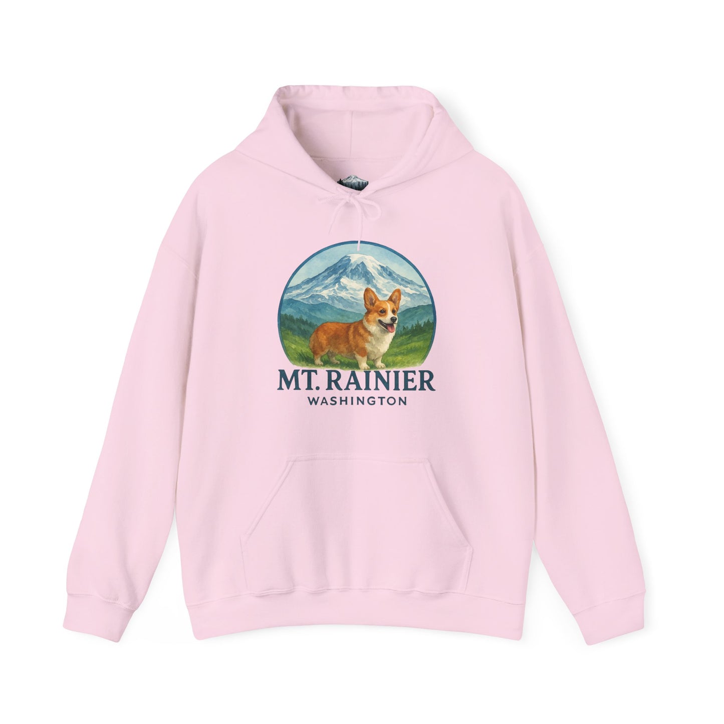 Mt. Rainier - Washington Corgi Hoodie