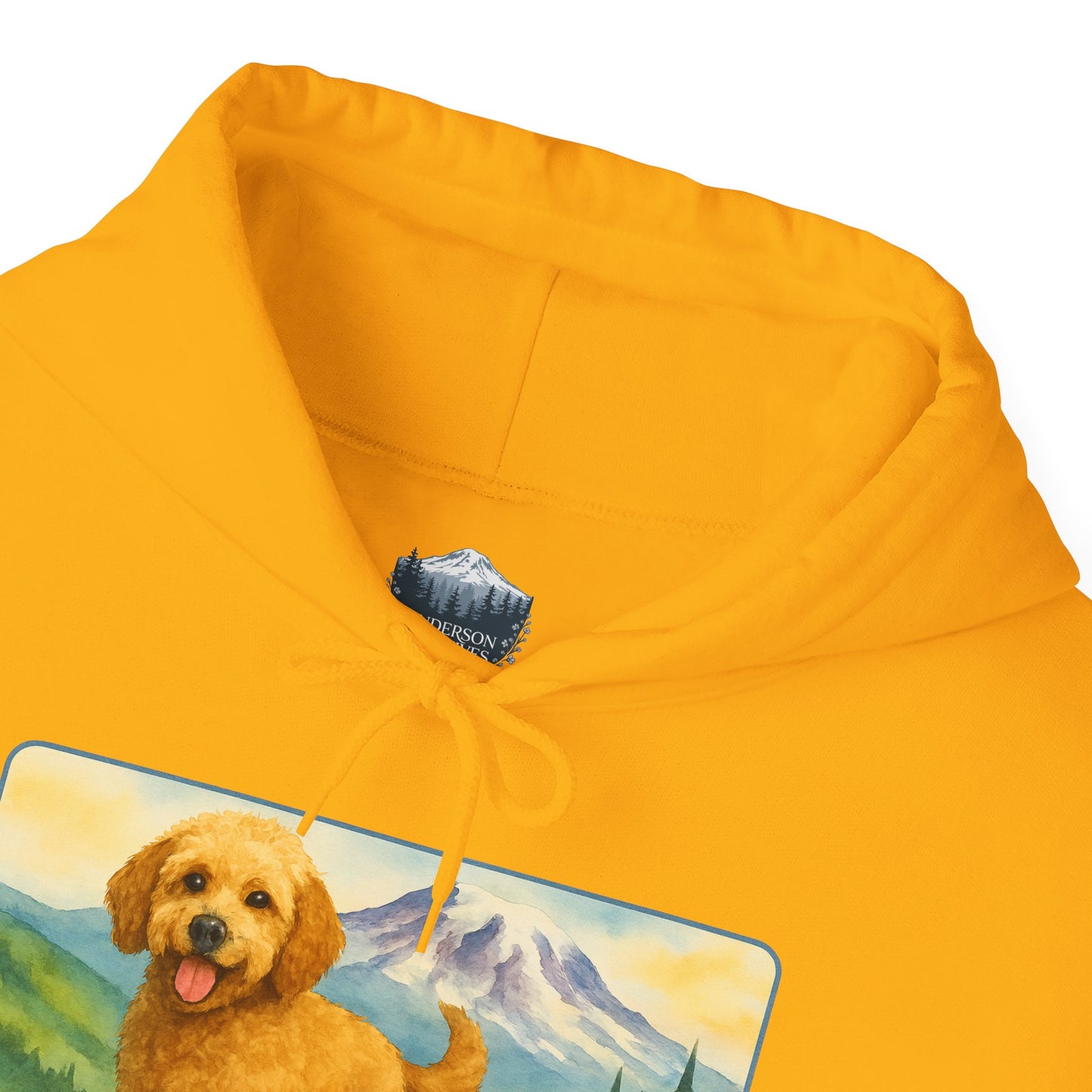 Mt. Rainier - Washington Golden Doodle Hoodie